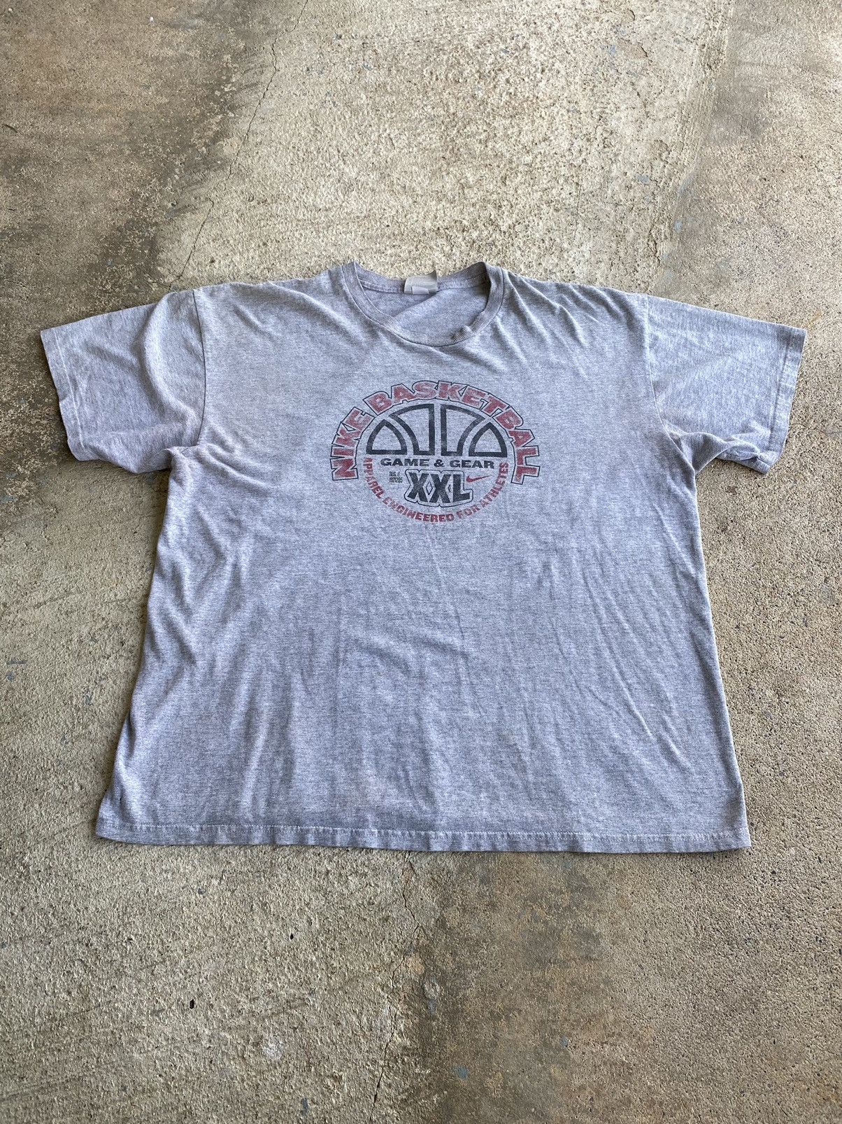 Nike × Vintage Vintage Y2K Nike Basketball Distressed Stain Shirt Size US XL / EU 56 / 4 - 1 Thumbnail