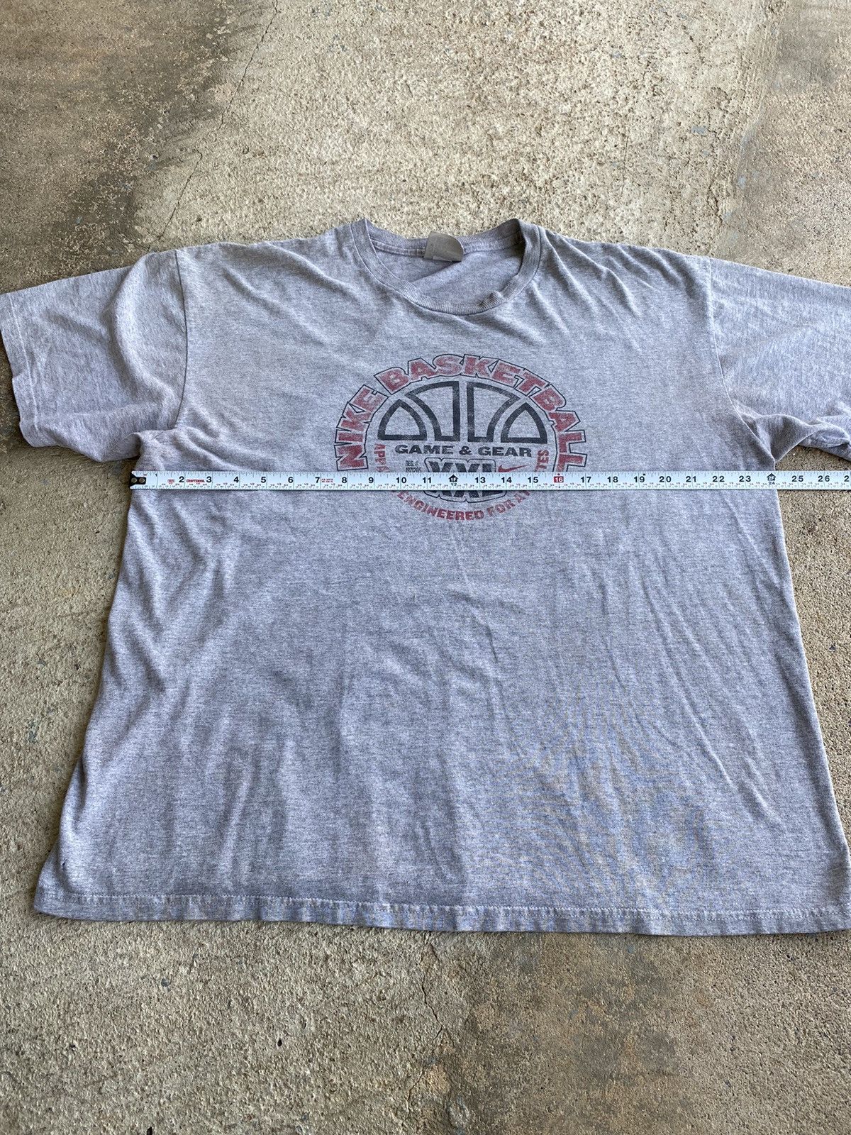 Nike × Vintage Vintage Y2K Nike Basketball Distressed Stain Shirt Size US XL / EU 56 / 4 - 10 Thumbnail