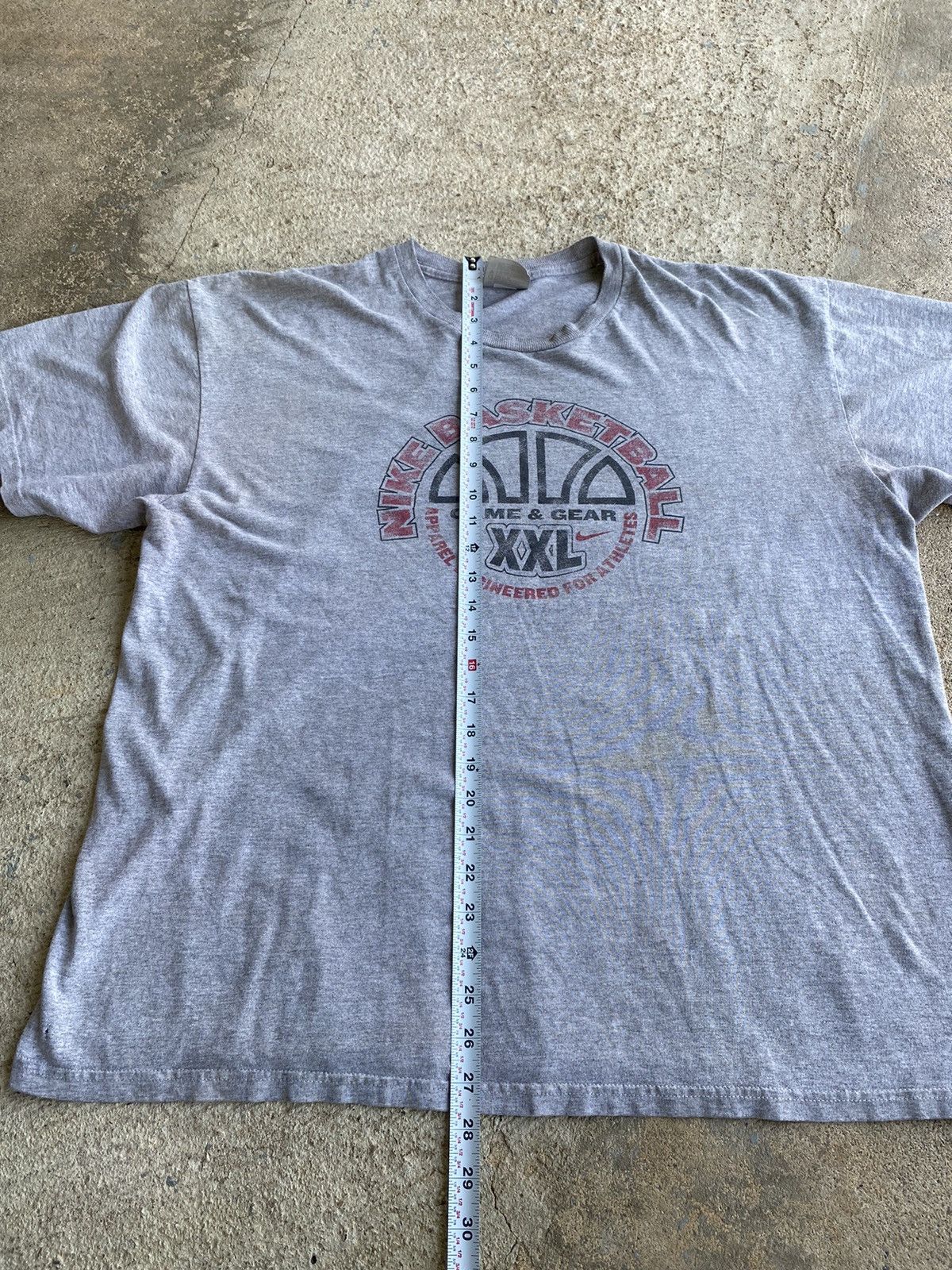 Nike × Vintage Vintage Y2K Nike Basketball Distressed Stain Shirt Size US XL / EU 56 / 4 - 9 Thumbnail