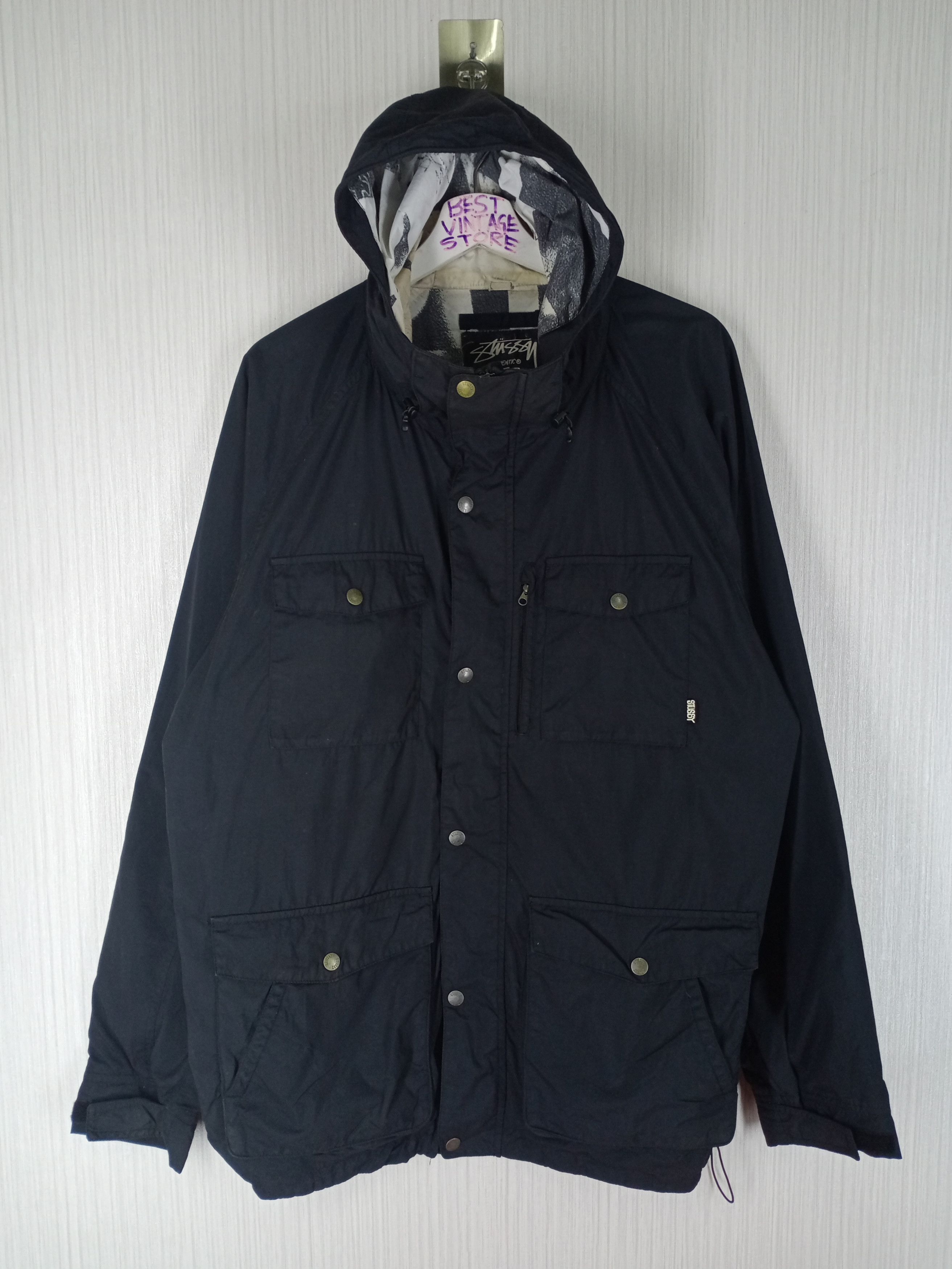Stussy Vintage Stussy Authentic Gear Hoodie Parka Jacket Size US XL / EU 56 / 4 - 1 Thumbnail