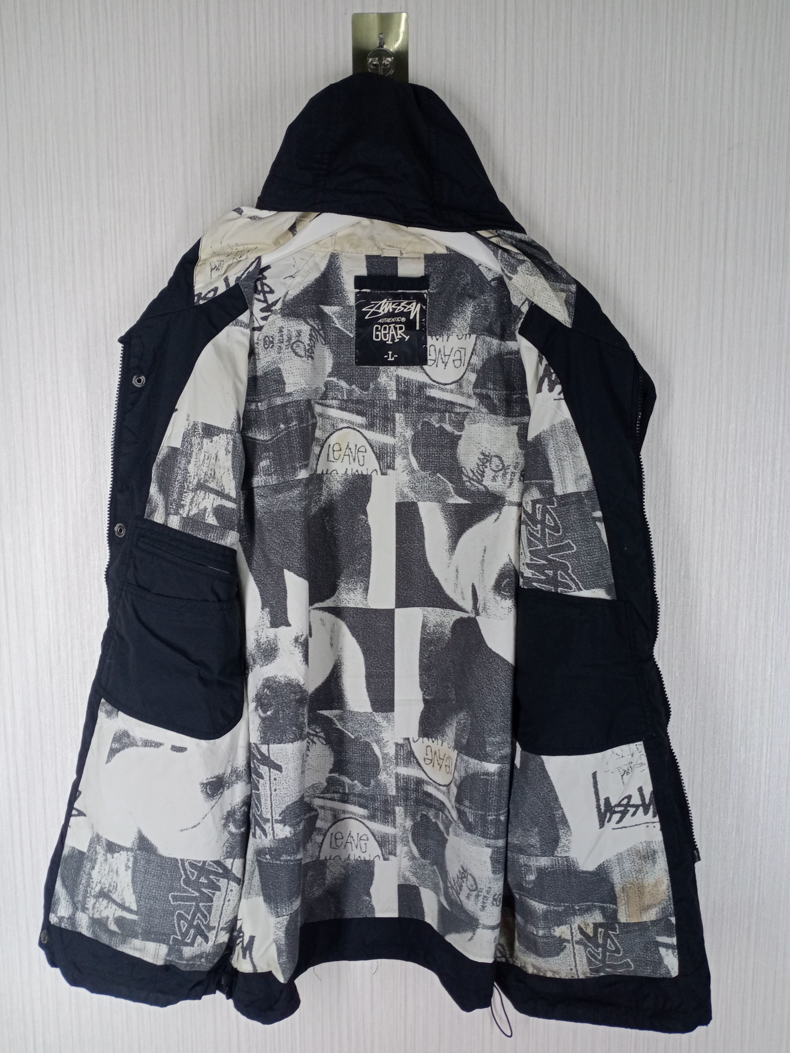 Stussy Vintage Stussy Authentic Gear Hoodie Parka Jacket Size US XL / EU 56 / 4 - 2 Thumbnail