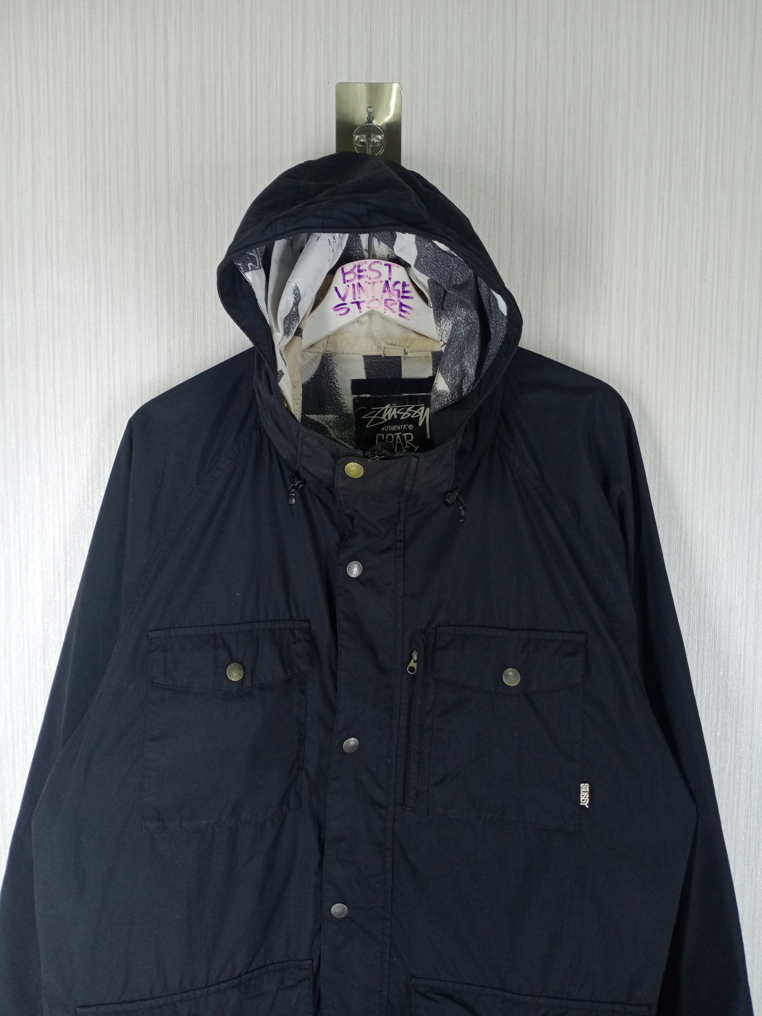 Stussy Vintage Stussy Authentic Gear Hoodie Parka Jacket Size US XL / EU 56 / 4 - 4 Thumbnail