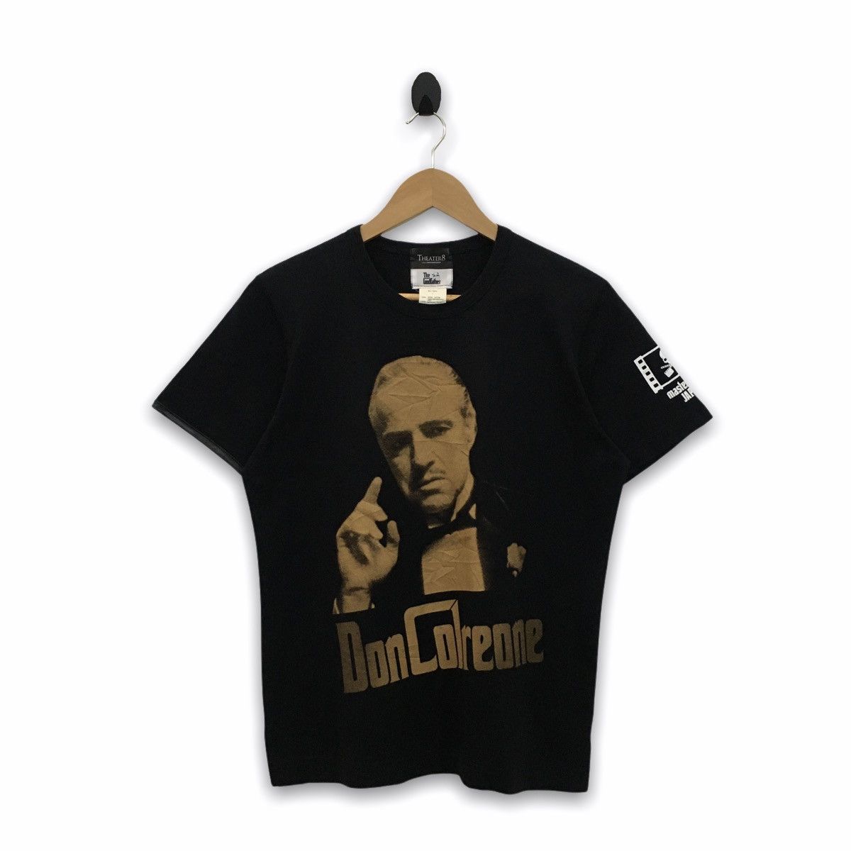 image of Mastermind Japan X The Godfather X Theater 8 Movie Tee in Black, Men's (Size Medium)
