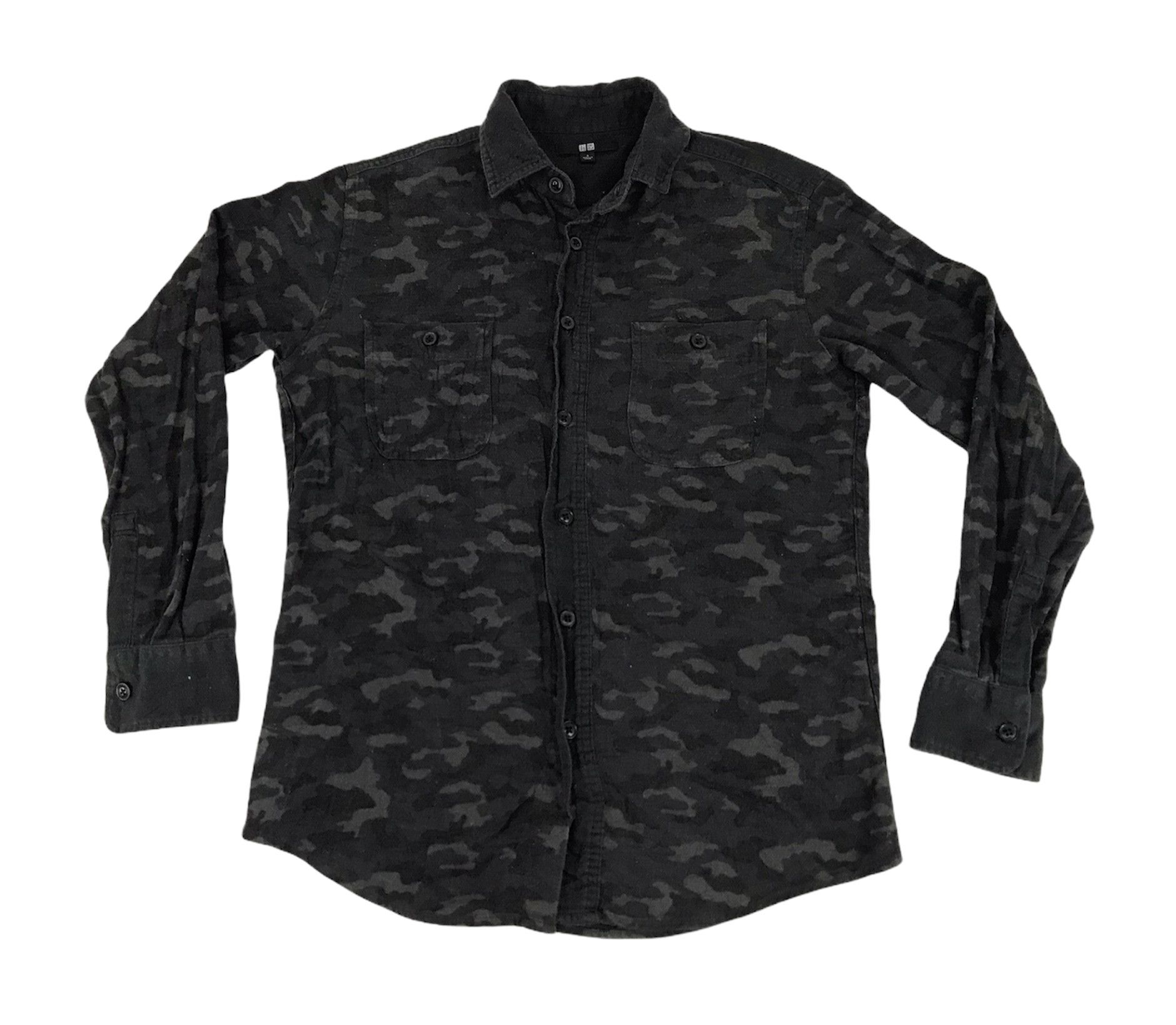 Japanese Brand Vintage Style Camouflage Uniqlo Japanese Brand Button Down Size US M / EU 48-50 / 2 - 1 Thumbnail