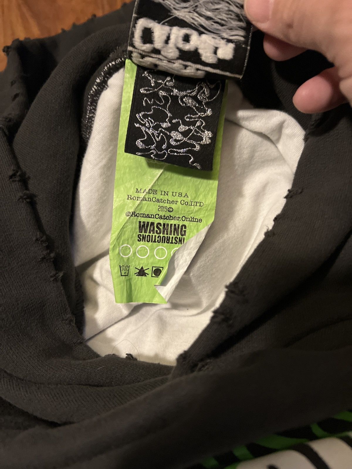 Japanese Brand RC Destroyed Hoodie Size US L / EU 52-54 / 3 - 8 Thumbnail