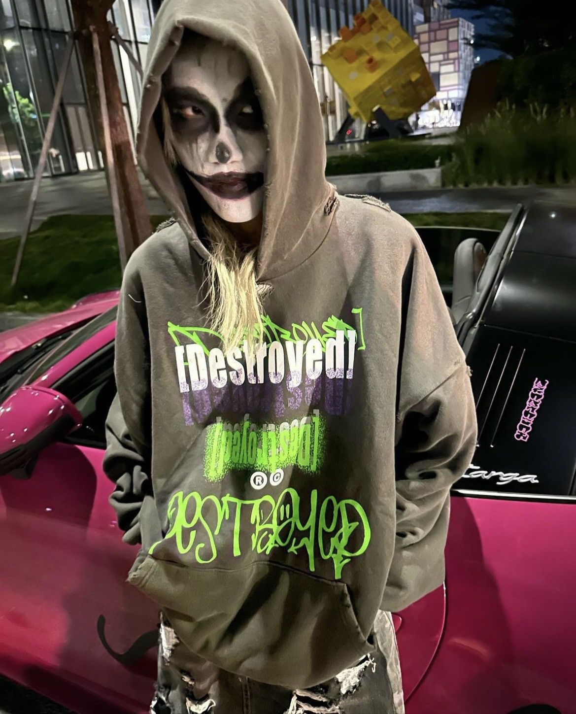 Japanese Brand RC Destroyed Hoodie Size US L / EU 52-54 / 3 - 17 Thumbnail