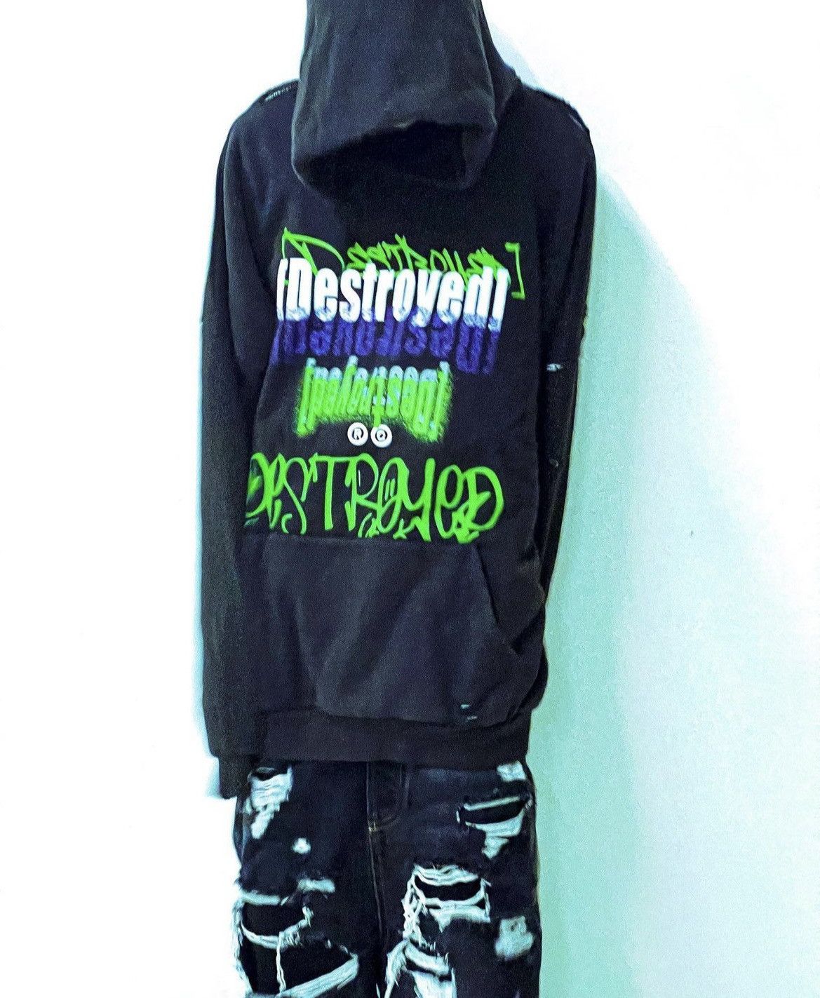 Japanese Brand RC Destroyed Hoodie Size US L / EU 52-54 / 3 - 4 Thumbnail