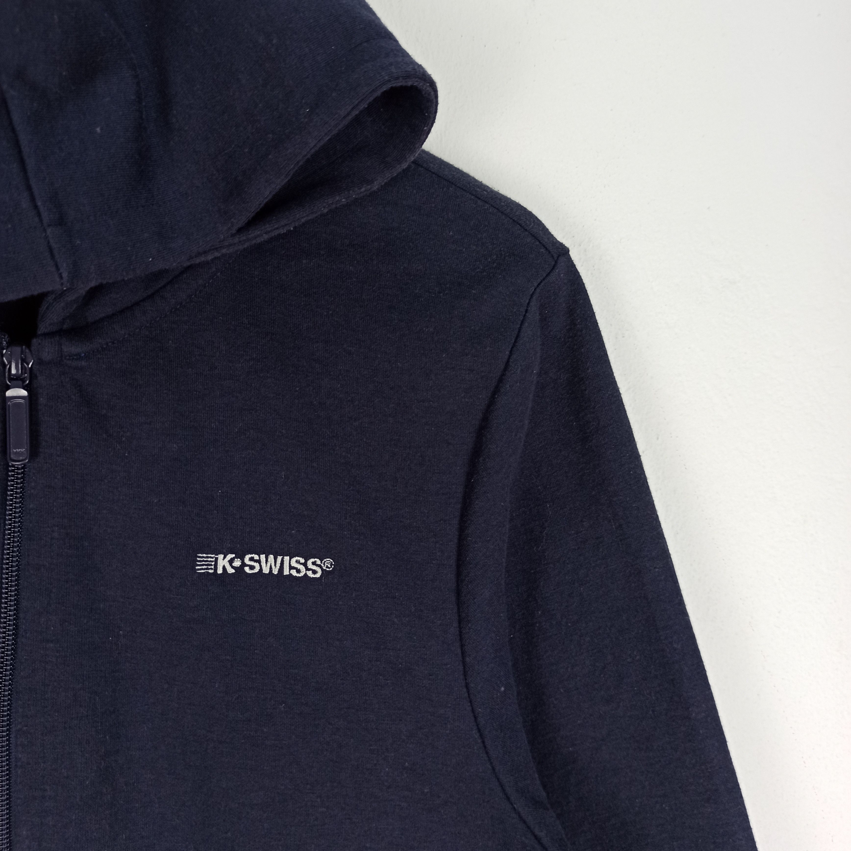 K-Swiss Vintage K Swiss Hoodie Sweatshirt Full Zipper Size US L / EU 52-54 / 3 - 3 Thumbnail