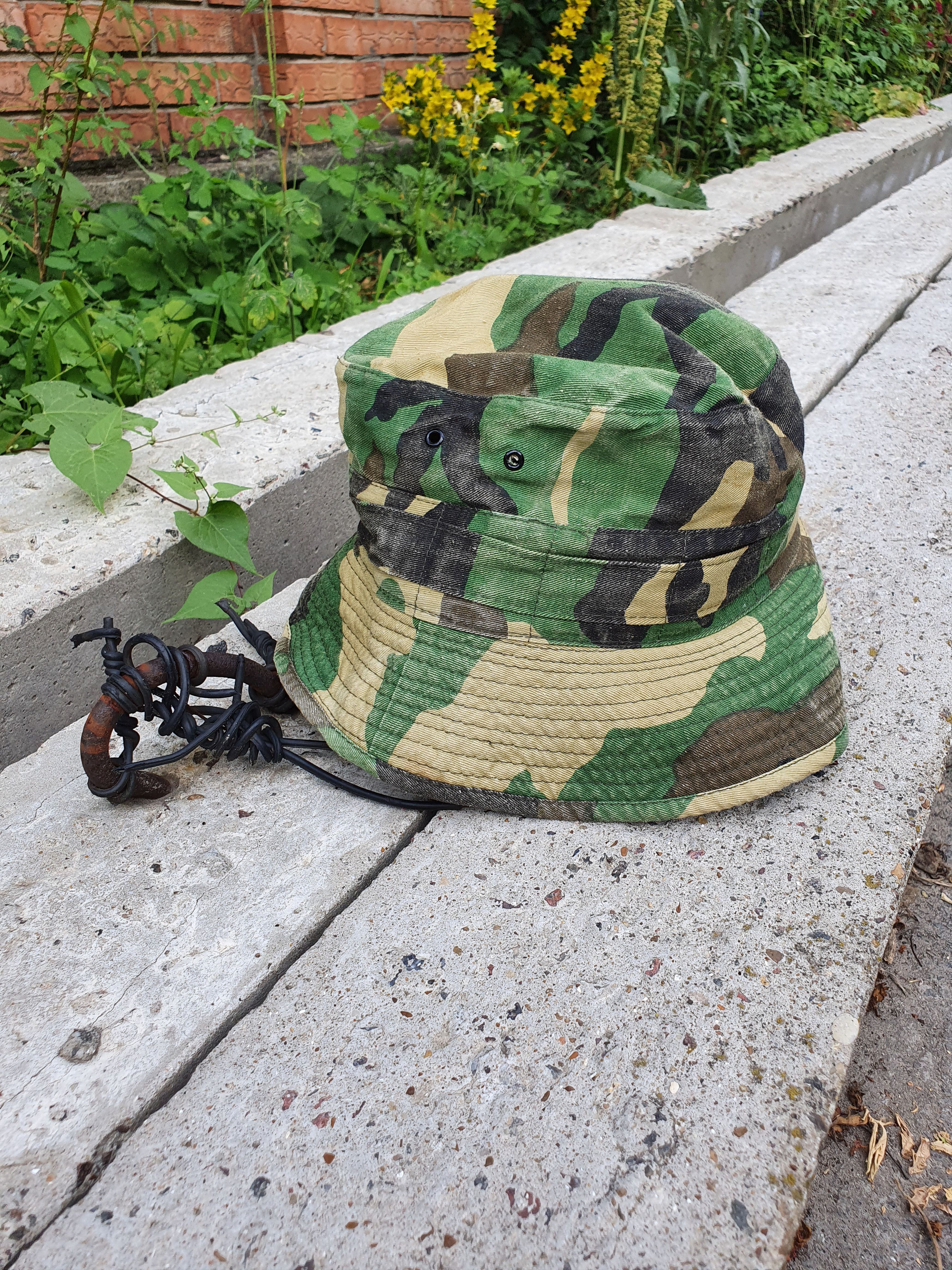 Vintage Rare Vintage Camouflage Vietnam Military Panama Hat Size ONE SIZE - 2 Thumbnail