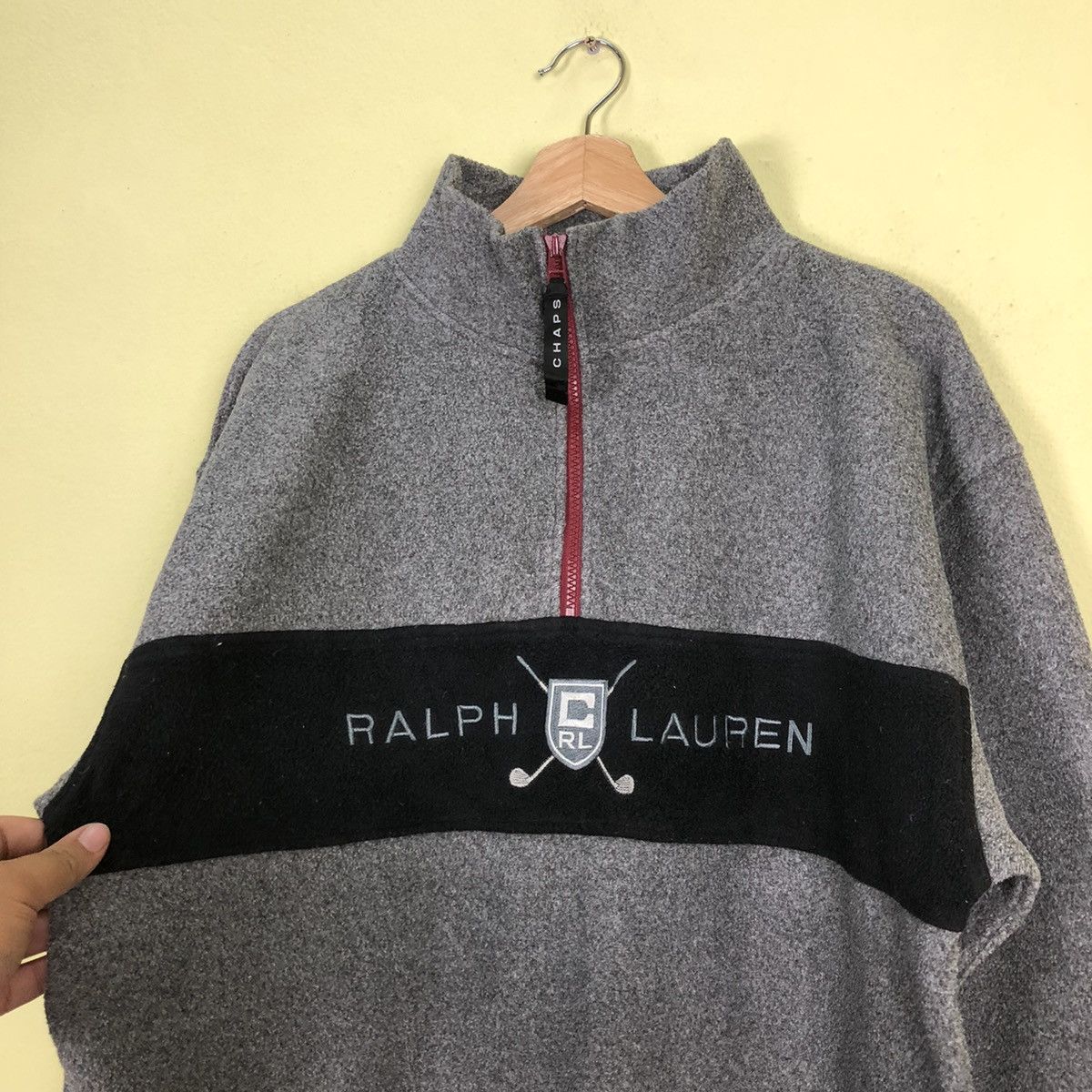 Chaps Ralph Lauren Vintage Chaps Ralph Lauren Big Logo Fleece Sweatshirt Size US L / EU 52-54 / 3 - 3 Thumbnail