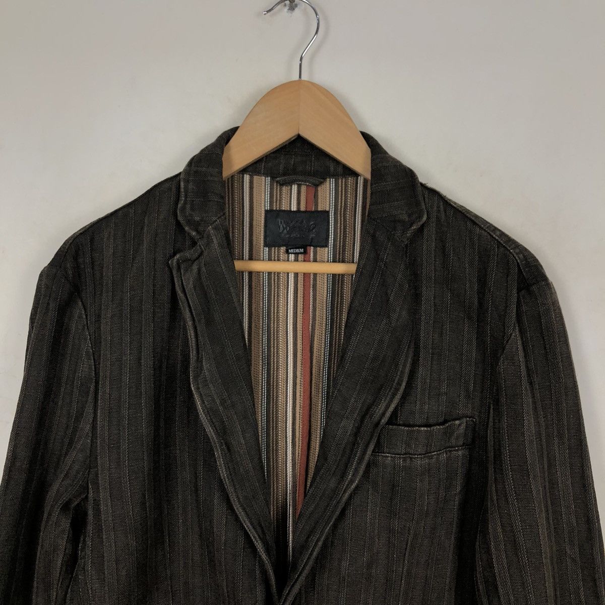 Japanese Brand STRIPE DOWN MOSSIMO JACKET Size US M / EU 48-50 / 2 - 4 Thumbnail