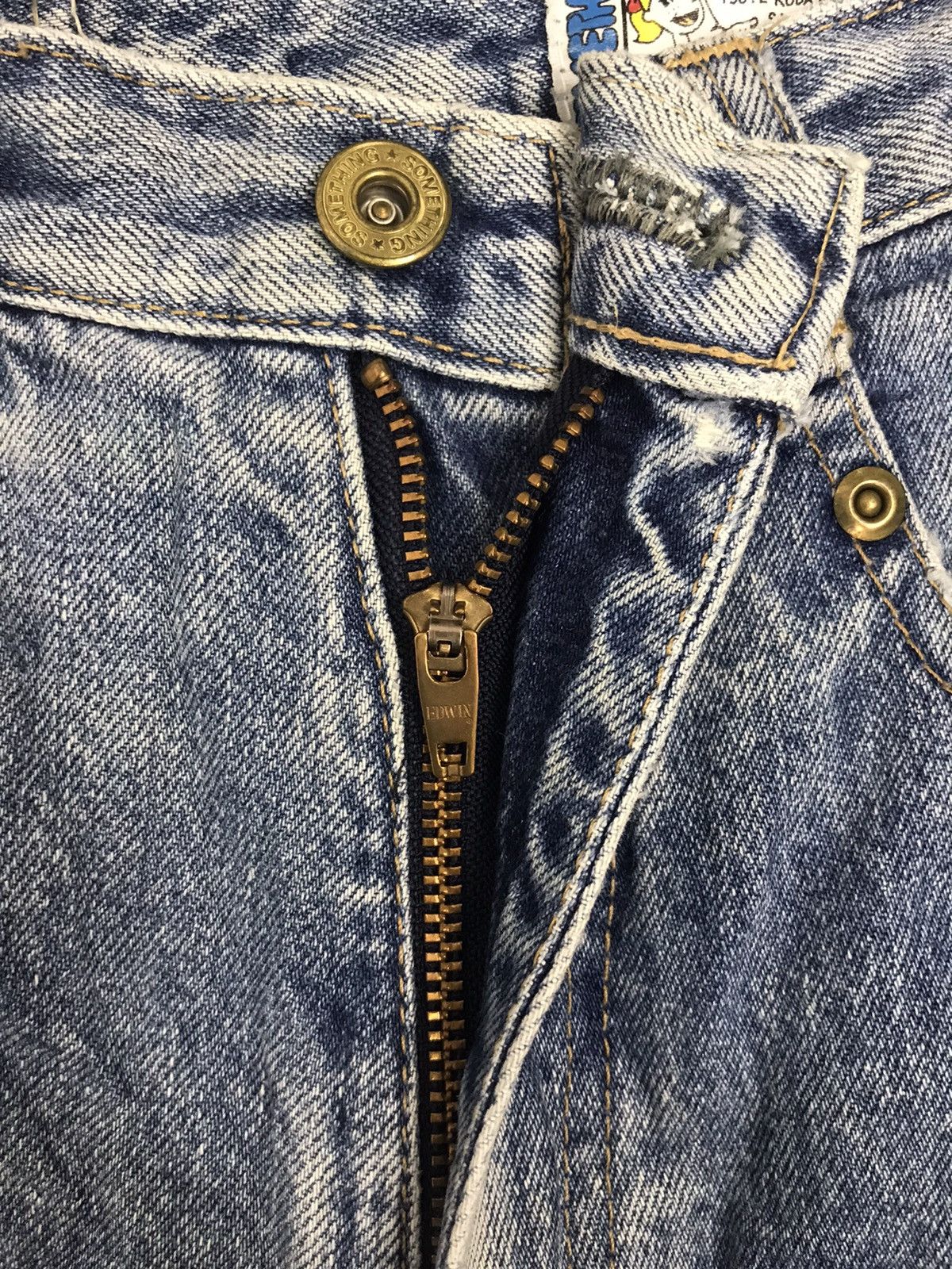 Edwin Vintage Edwin Something Unisex Jeans Distressed Denim Size 26" / US 2 / IT 38 - 8 Thumbnail
