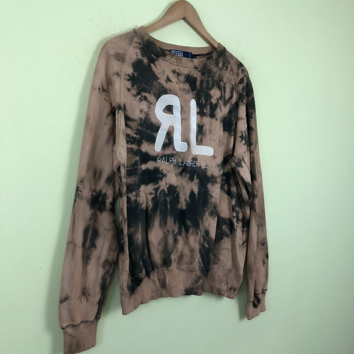Polo Ralph Lauren × Vintage Acid Wash Polo Ralph Lauren Big Logo Sweatshirt- Medium Size US M / EU 48-50 / 2 - 2 Thumbnail