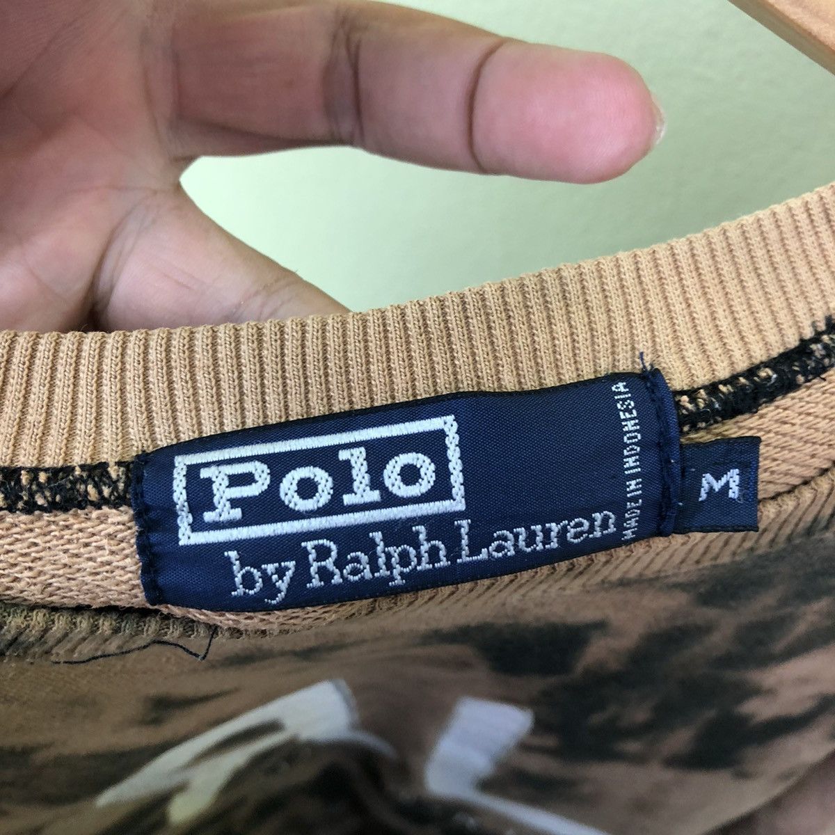 Polo Ralph Lauren × Vintage Acid Wash Polo Ralph Lauren Big Logo Sweatshirt- Medium Size US M / EU 48-50 / 2 - 8 Thumbnail