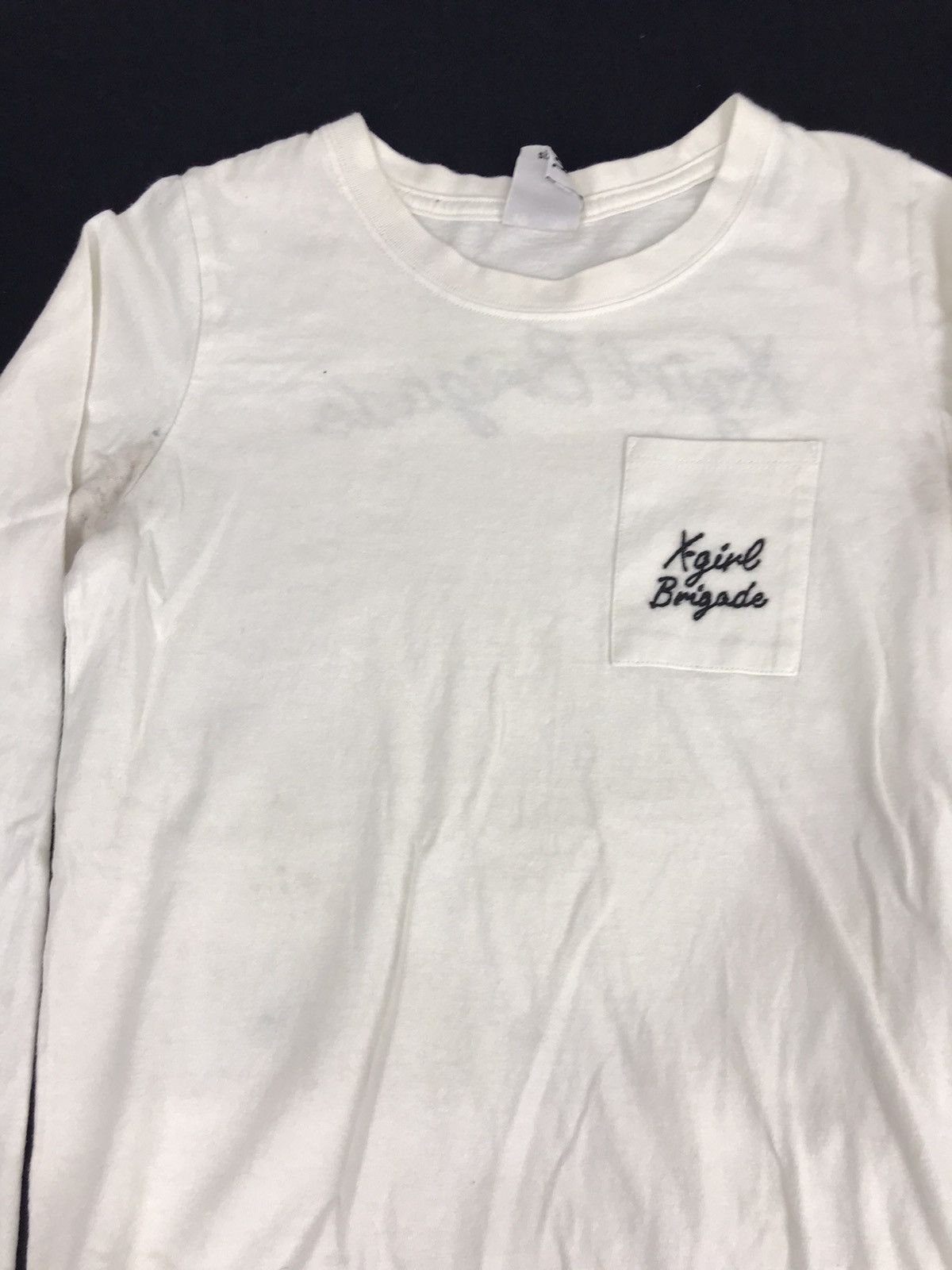 Japanese Brand X-girl Brigade Spell Out Tee Sweat Size S / US 4 / IT 40 - 3 Thumbnail