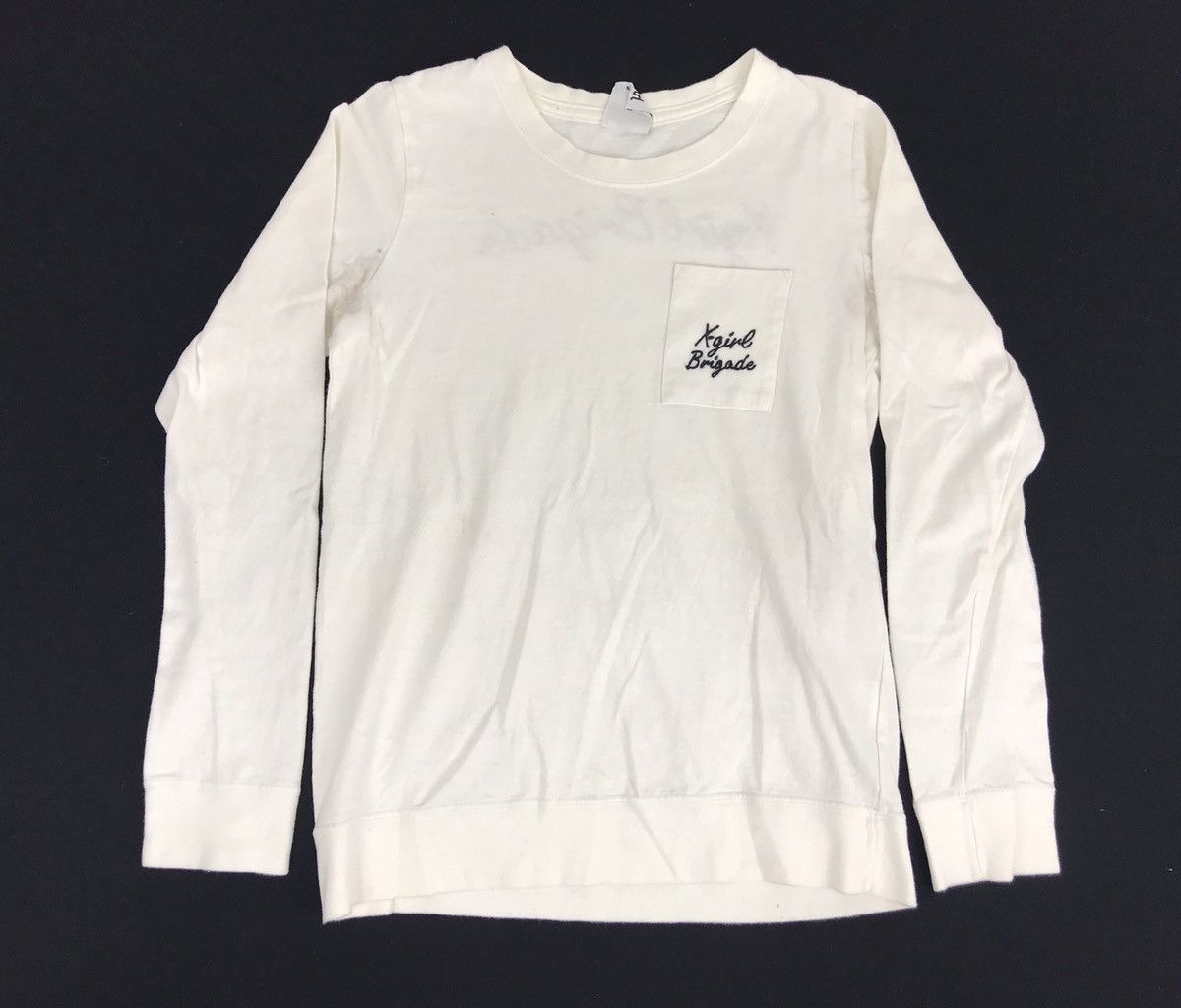 Japanese Brand X-girl Brigade Spell Out Tee Sweat Size S / US 4 / IT 40 - 2 Thumbnail