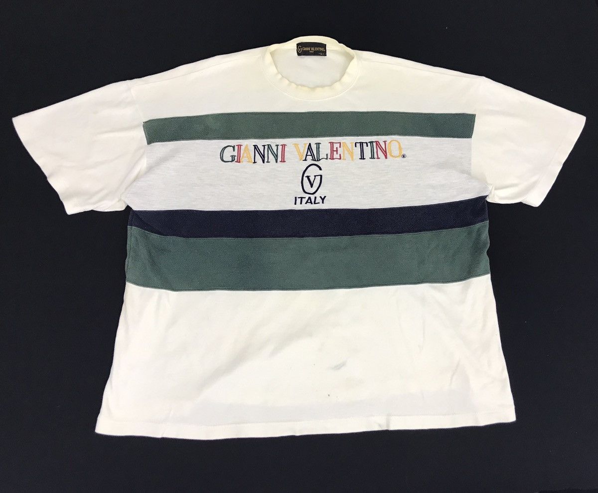 image of Gianni Valentino Italy Sweatshirt Pull Over Style Jacket in White, Men's (Size Large)