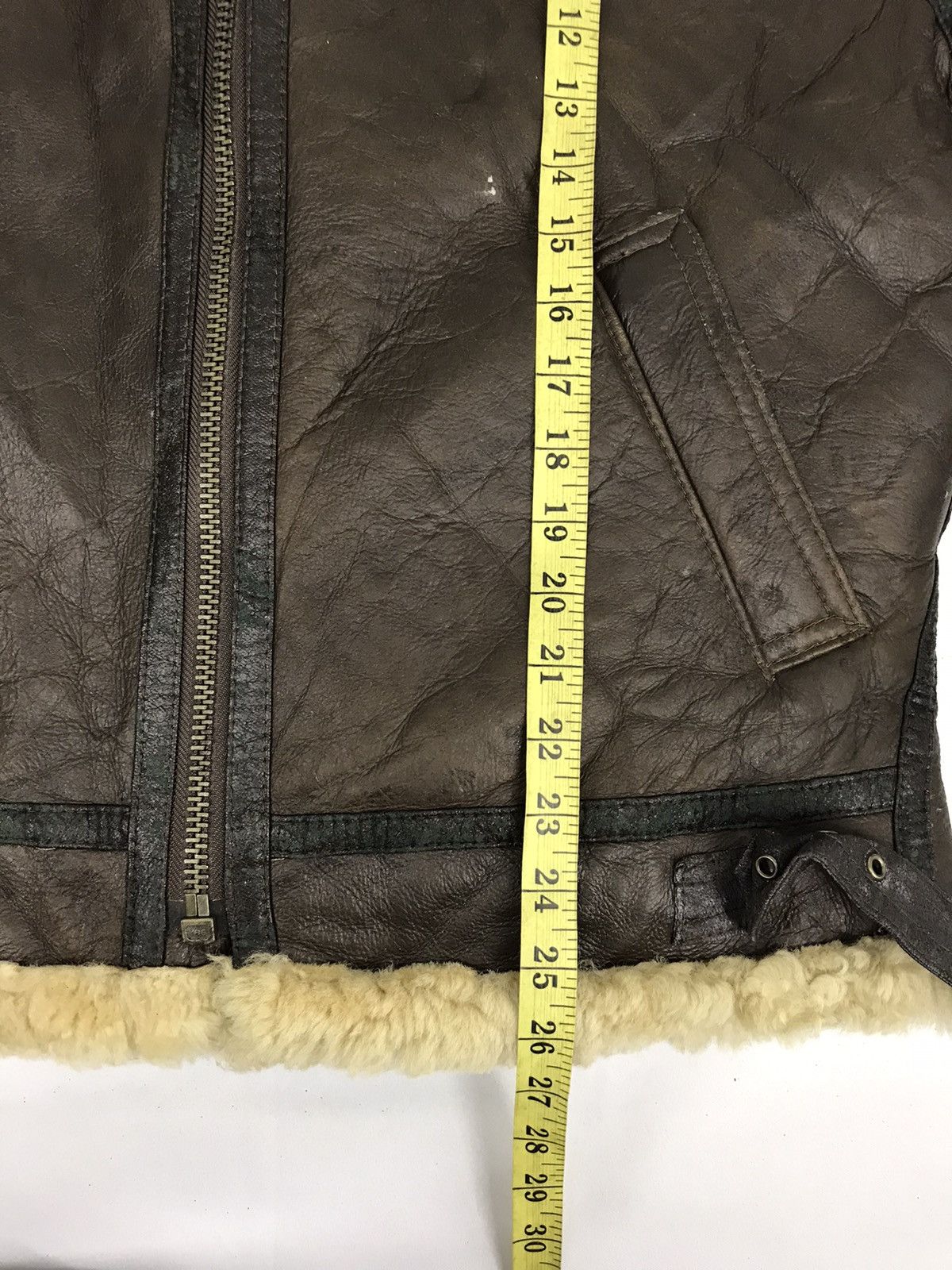 Vintage American Military B-3 Flight Leather Sheep Skin Jacket Usa Size US M / EU 48-50 / 2 - 6 Thumbnail