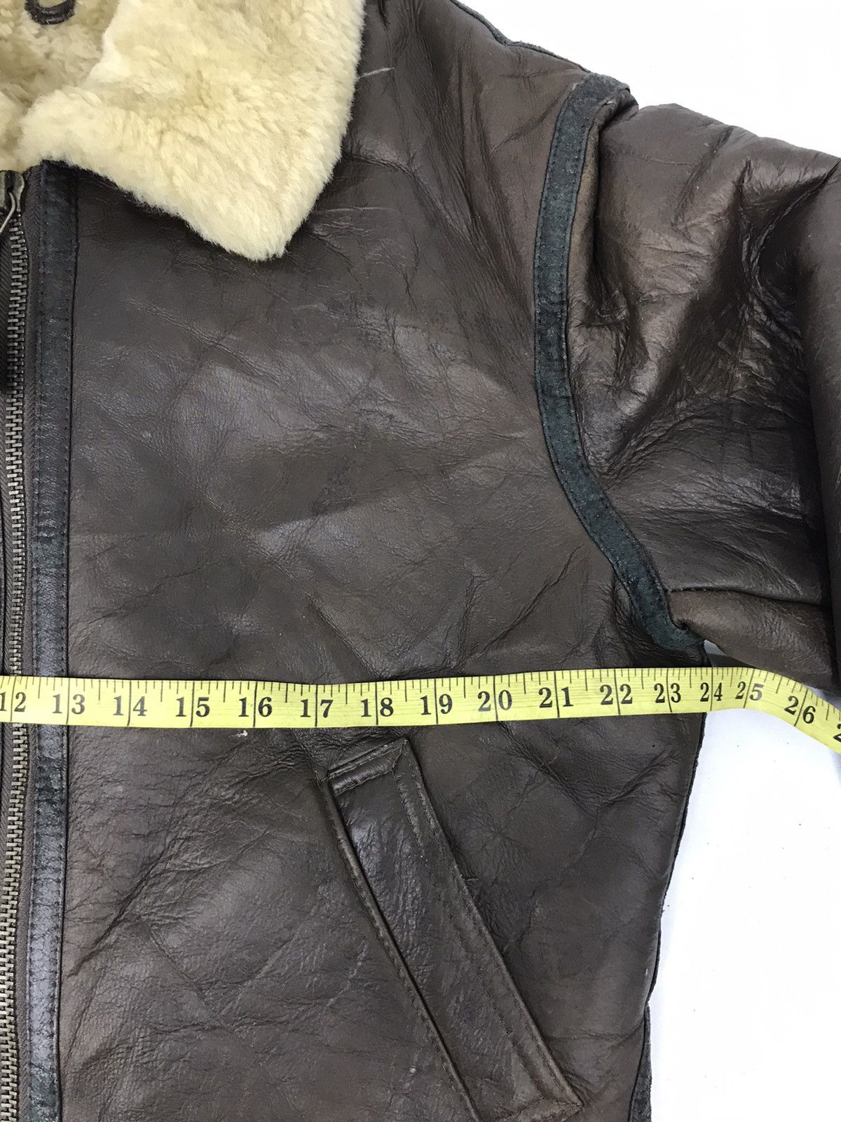 Vintage American Military B-3 Flight Leather Sheep Skin Jacket Usa Size US M / EU 48-50 / 2 - 5 Thumbnail