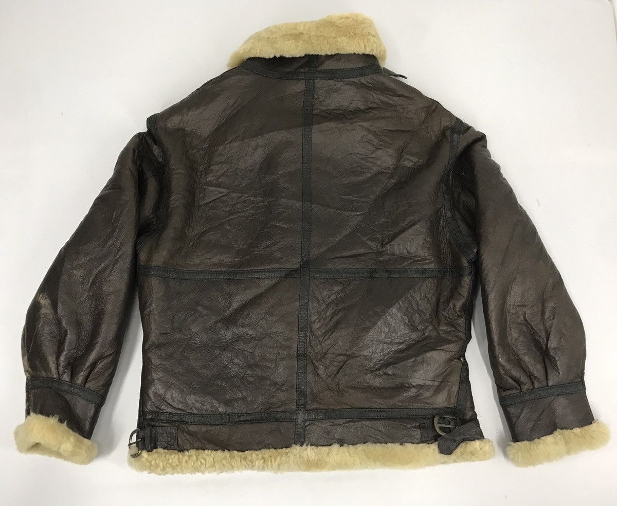 Vintage American Military B-3 Flight Leather Sheep Skin Jacket Usa Size US M / EU 48-50 / 2 - 4 Thumbnail