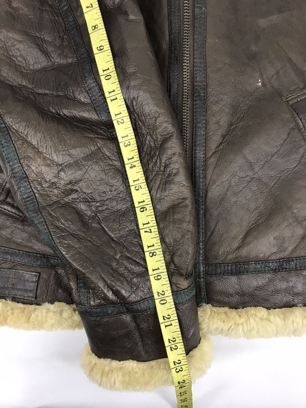 Vintage American Military B-3 Flight Leather Sheep Skin Jacket Usa Size US M / EU 48-50 / 2 - 7 Thumbnail