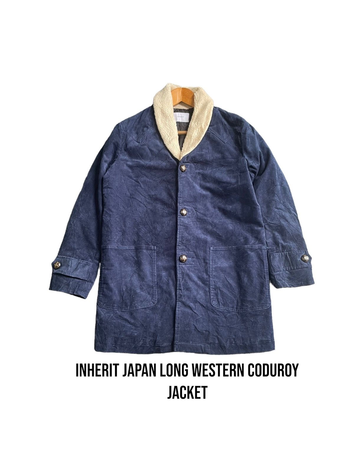 Japanese Brand Inherit Japan Western Coduroy Long Jacket Size US S / EU 44-46 / 1 - 1 Thumbnail