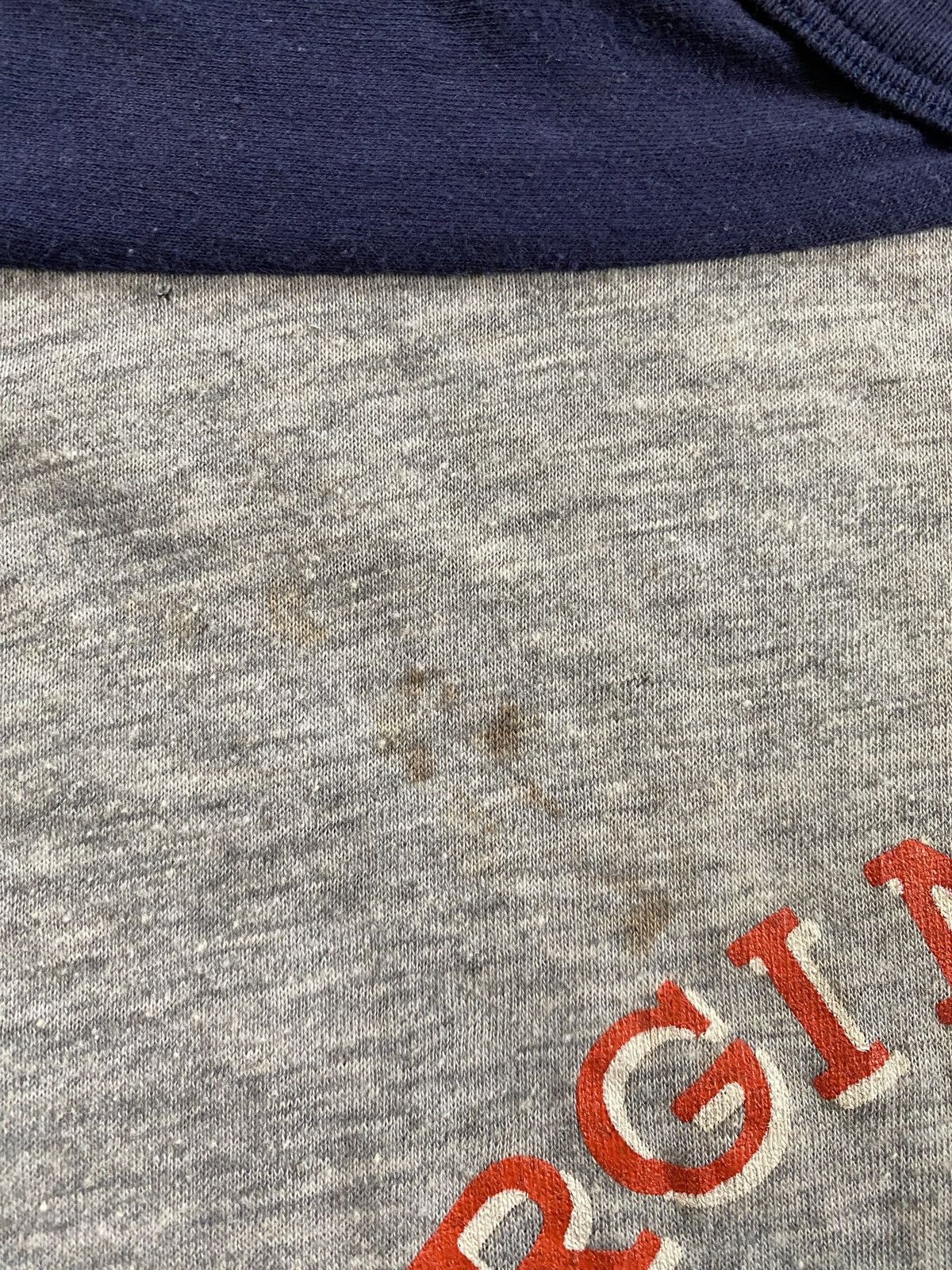 Vintage Vintage 80s VSU Virginia Distressed Single Stitch Ringer Tee Size US S / EU 44-46 / 1 - 10 Thumbnail
