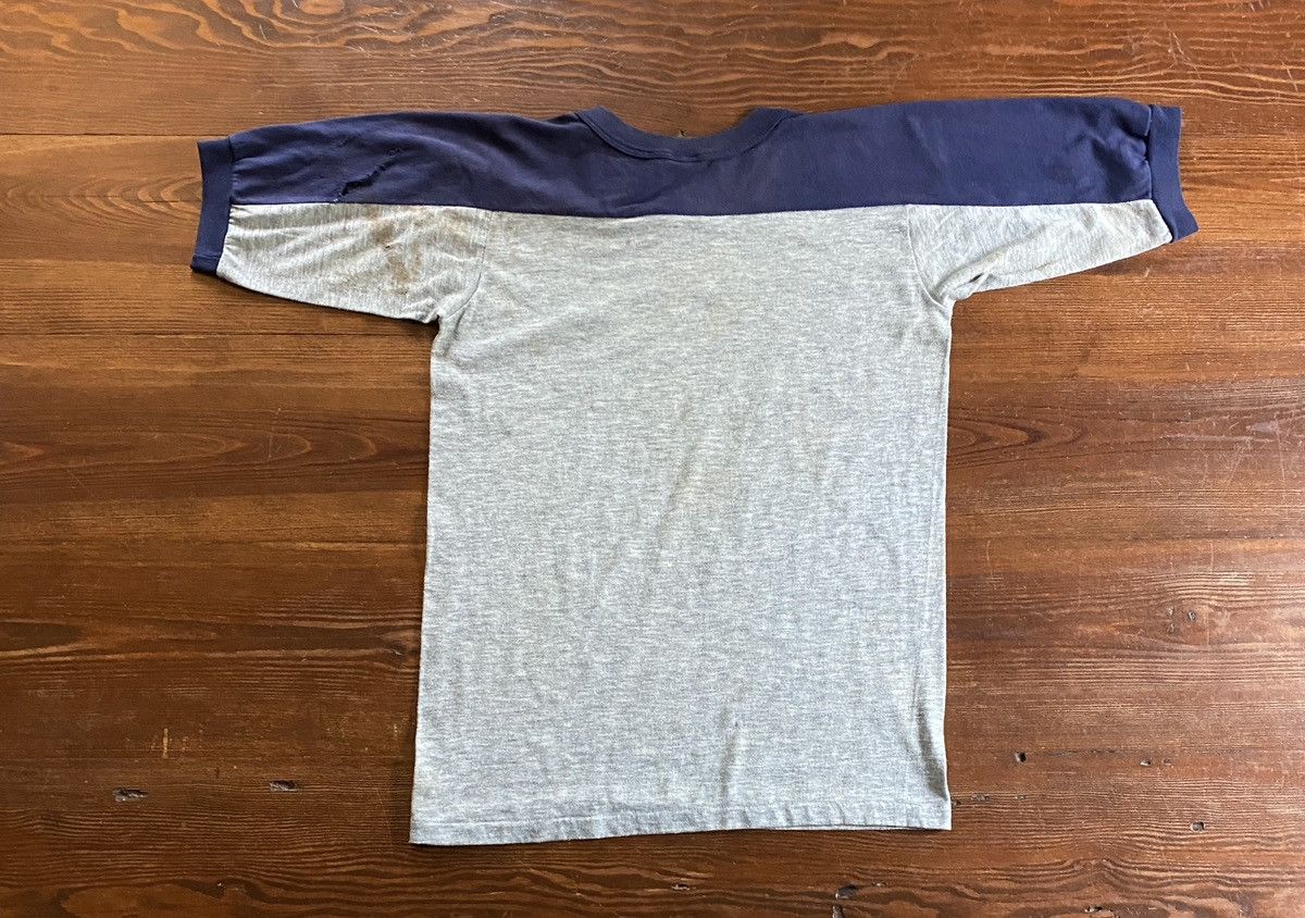 Vintage Vintage 80s VSU Virginia Distressed Single Stitch Ringer Tee Size US S / EU 44-46 / 1 - 18 Thumbnail