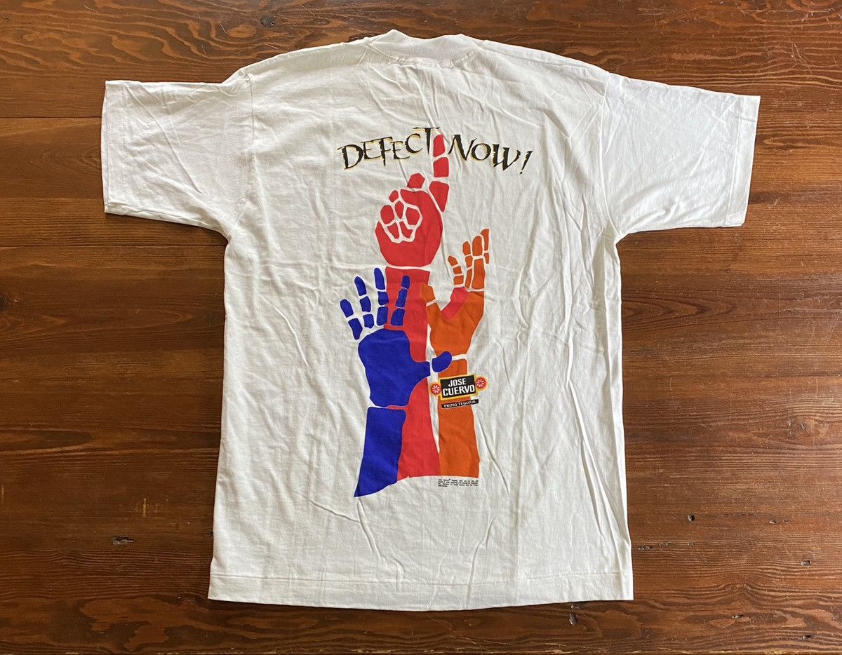 Fruit Of The Loom Vintage ‘95 90s Jose Cuervo Defect Now Single Stitch Tee Size US L / EU 52-54 / 3 - 1 Thumbnail