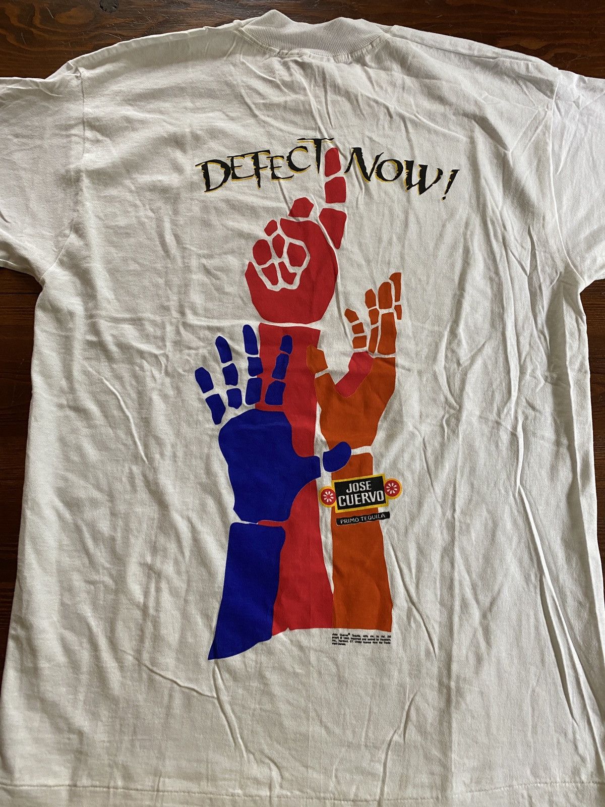 Fruit Of The Loom Vintage ‘95 90s Jose Cuervo Defect Now Single Stitch Tee Size US L / EU 52-54 / 3 - 11 Thumbnail