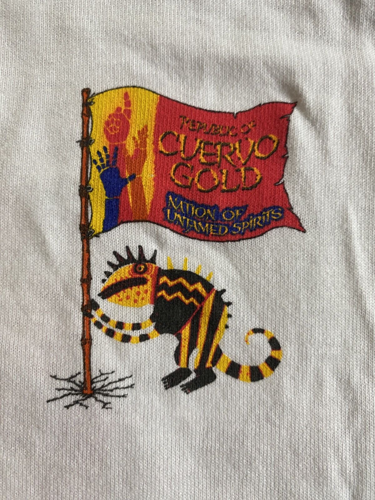 Fruit Of The Loom Vintage ‘95 90s Jose Cuervo Defect Now Single Stitch Tee Size US L / EU 52-54 / 3 - 3 Thumbnail