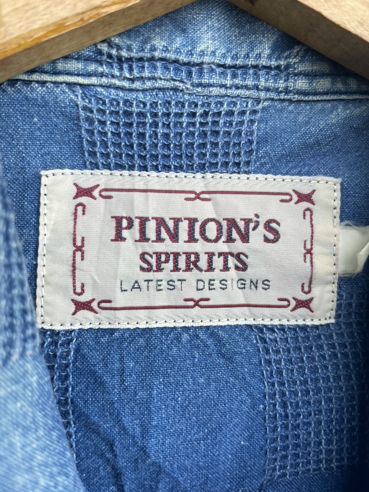 Japanese Brand Pinions Spirits Denim Shirt Size US XL / EU 56 / 4 - 13 Thumbnail