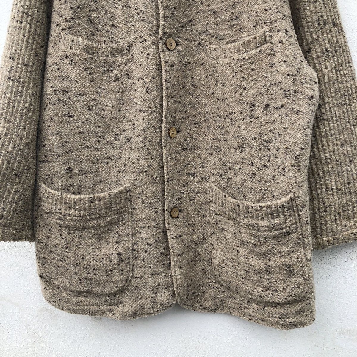 Japanese Brand ISSEY MIYAKE INSPIRED THE SCOTCH HOUSE WOOL BUTTON JACKET Size US M / EU 48-50 / 2 - 6 Thumbnail