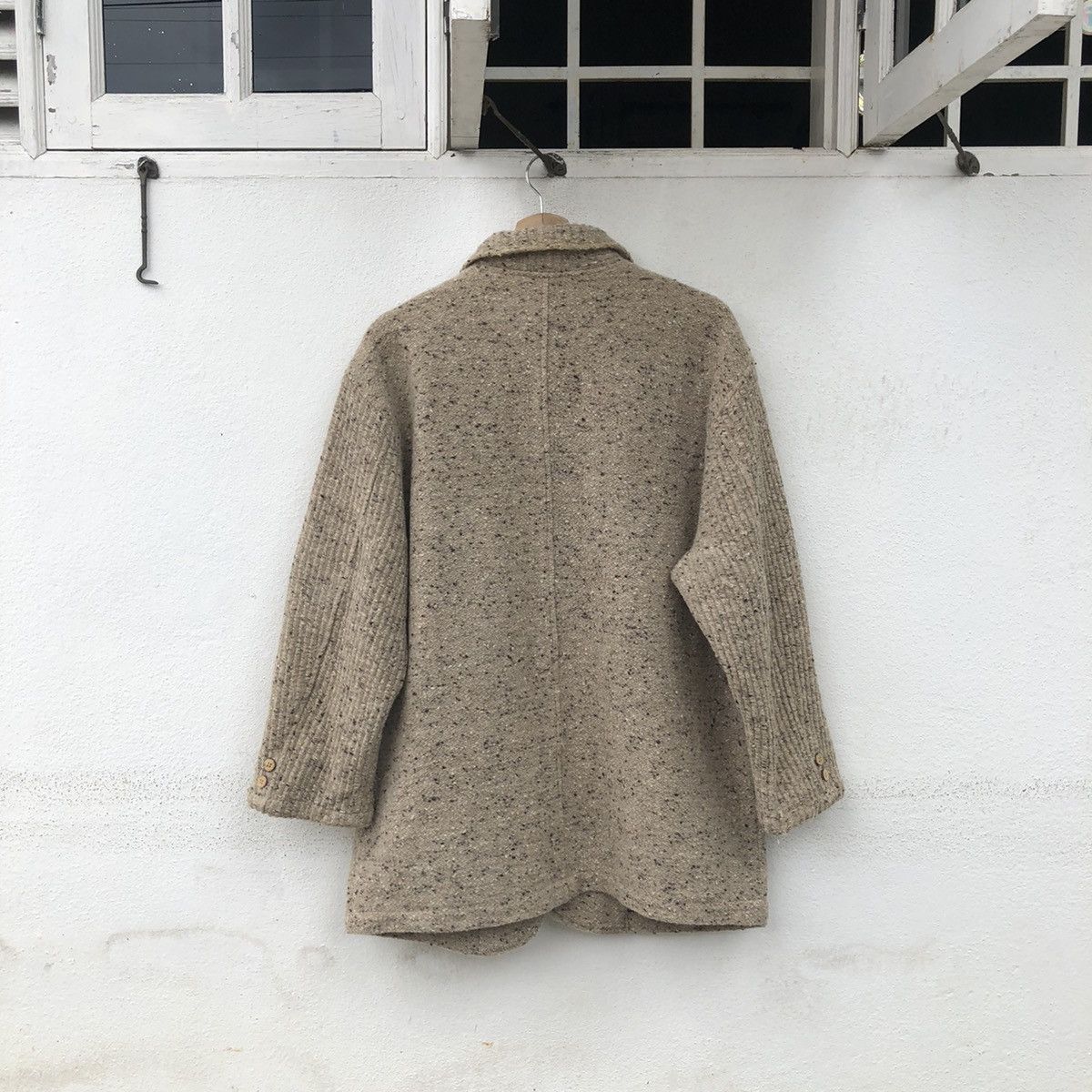 Japanese Brand ISSEY MIYAKE INSPIRED THE SCOTCH HOUSE WOOL BUTTON JACKET Size US M / EU 48-50 / 2 - 8 Thumbnail