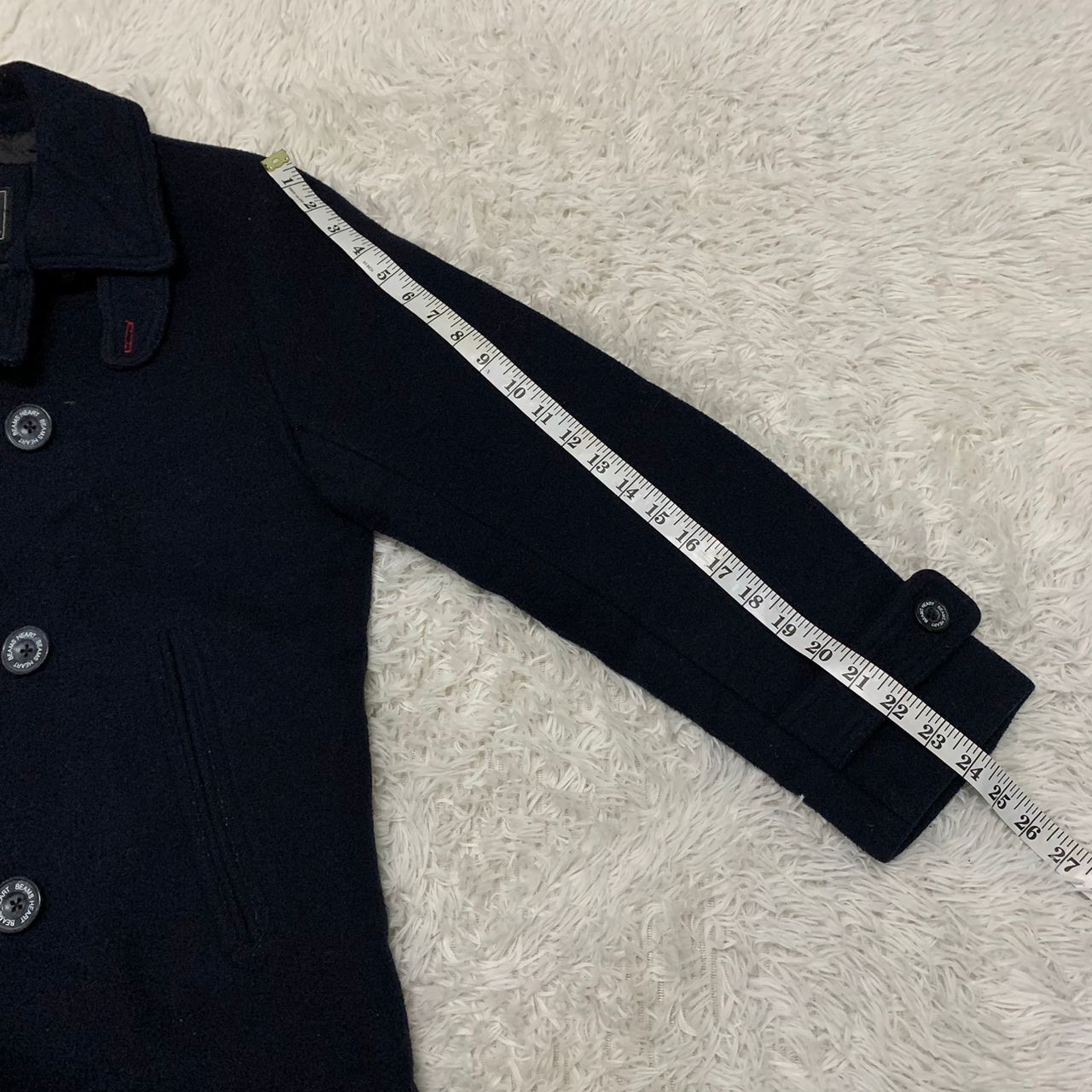 Beams Plus Beams Heart Wool Double Breast Style Coat Jacket Size US L / EU 52-54 / 3 - 6 Thumbnail
