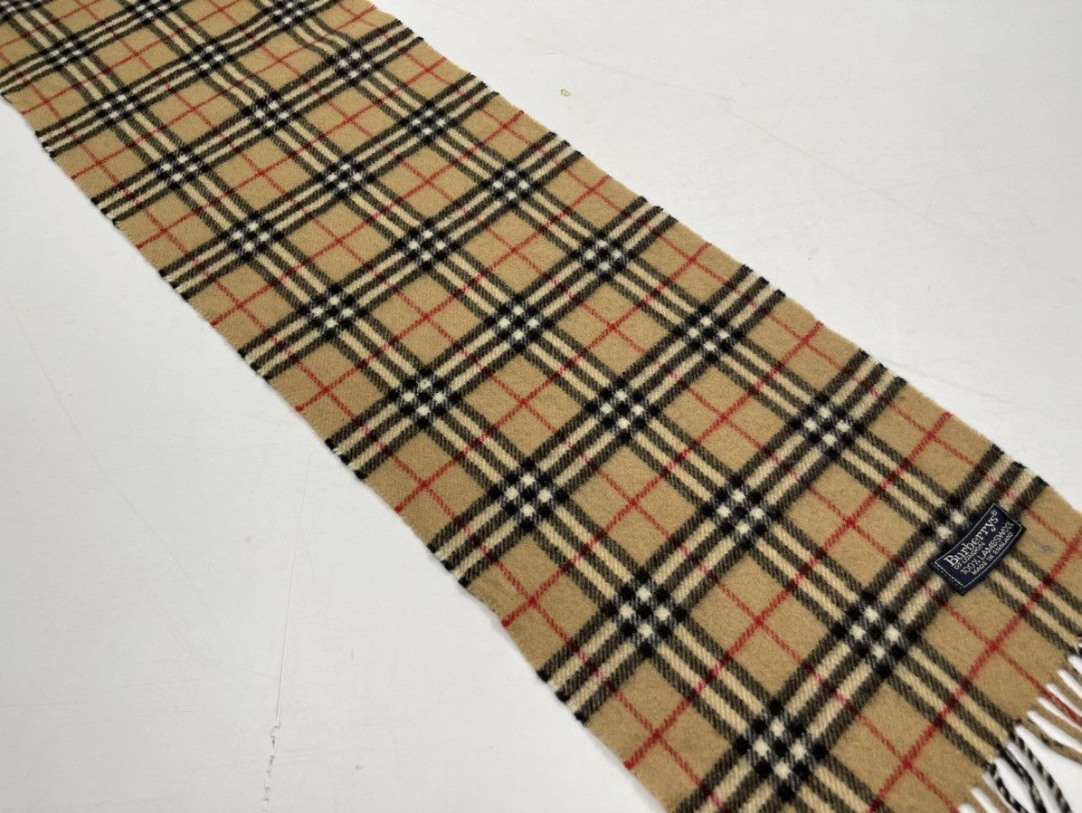 Burberry × Vintage vintage burberry scarf muffler wool Size ONE SIZE - 4 Thumbnail