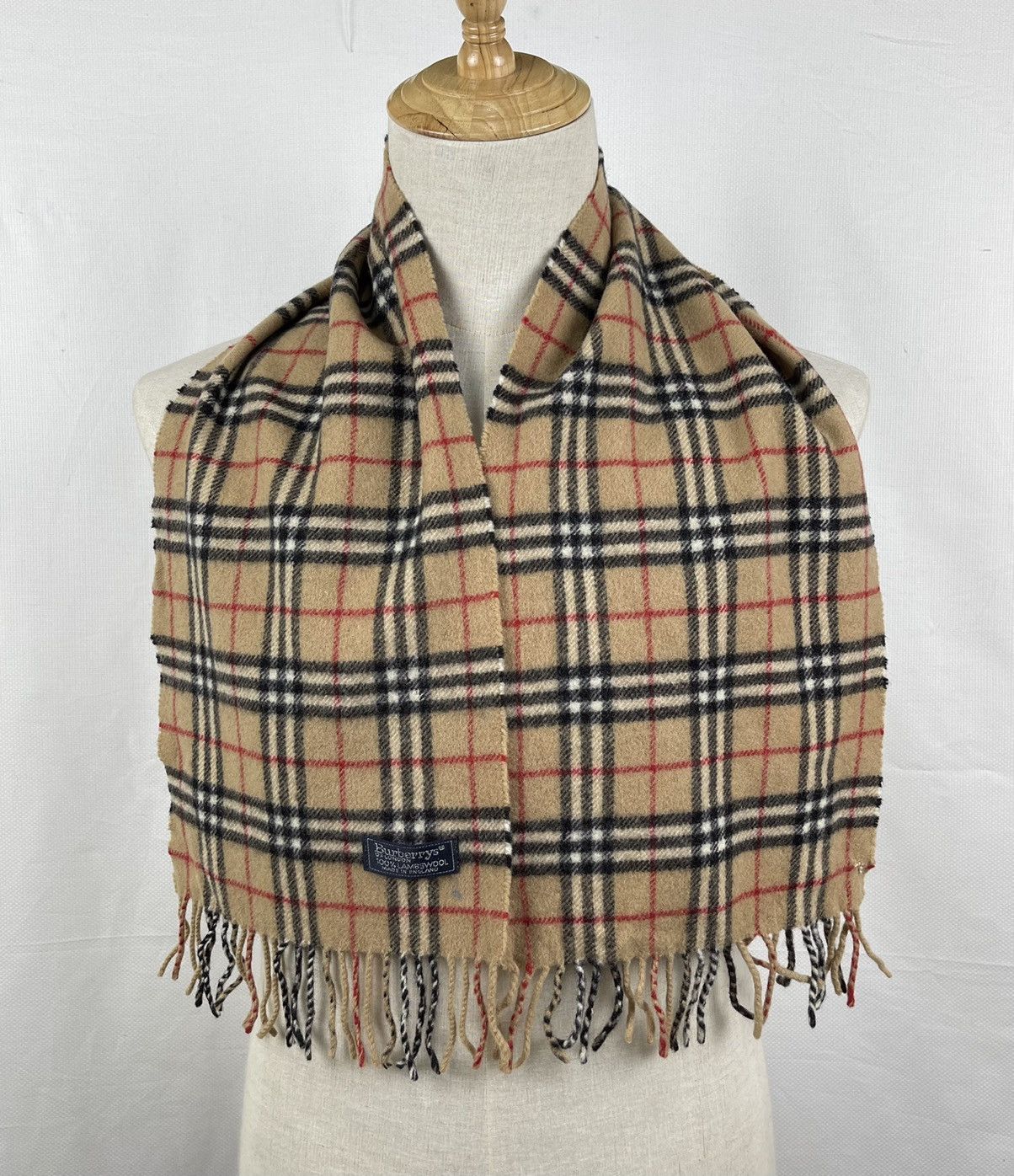 Burberry × Vintage vintage burberry scarf muffler wool Size ONE SIZE - 1 Thumbnail