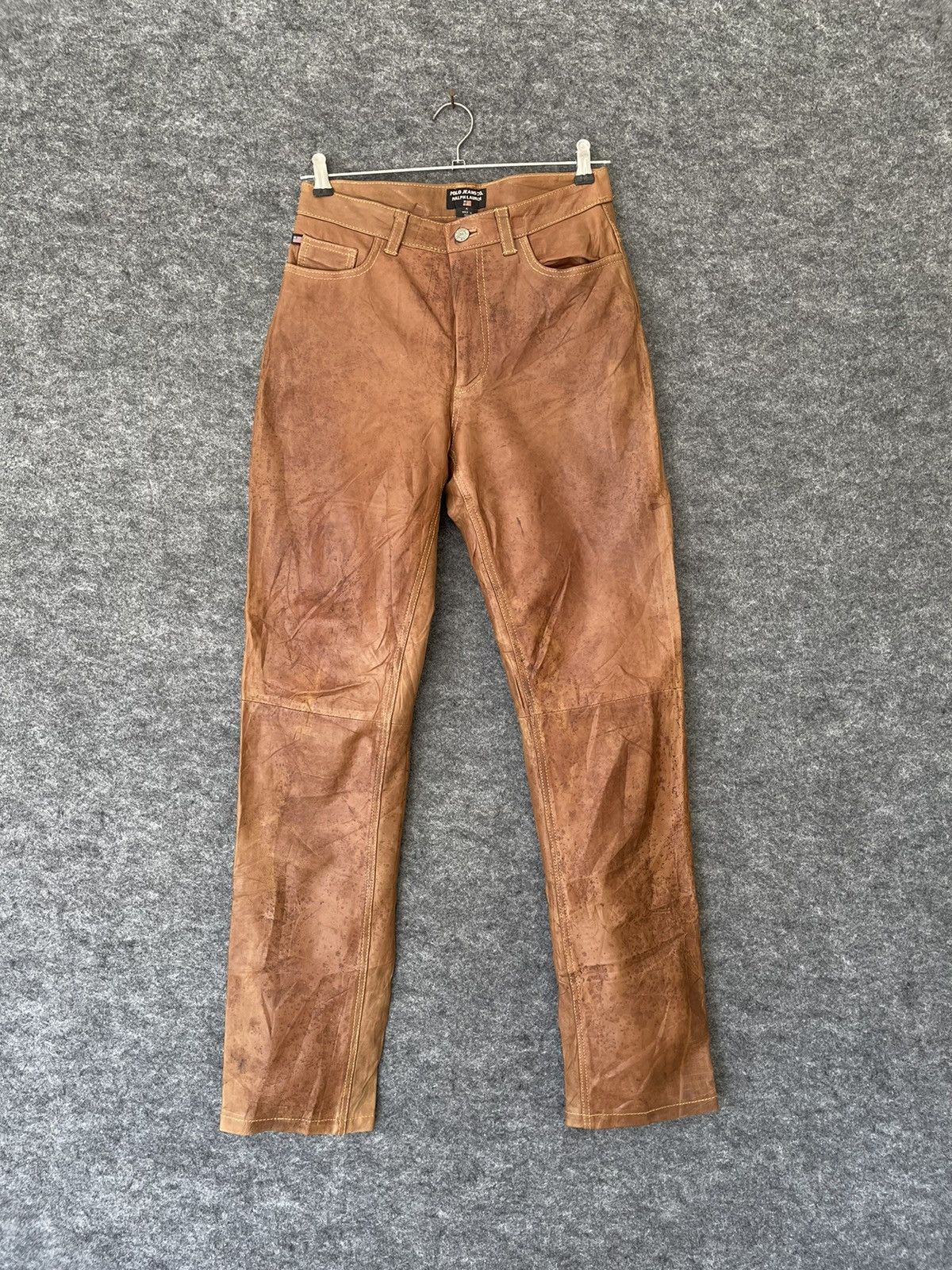 Polo Ralph Lauren VINTAGE LEATHER POLO JEANS RALPH LAUREN Size US 28 / EU 44 - 1 Thumbnail