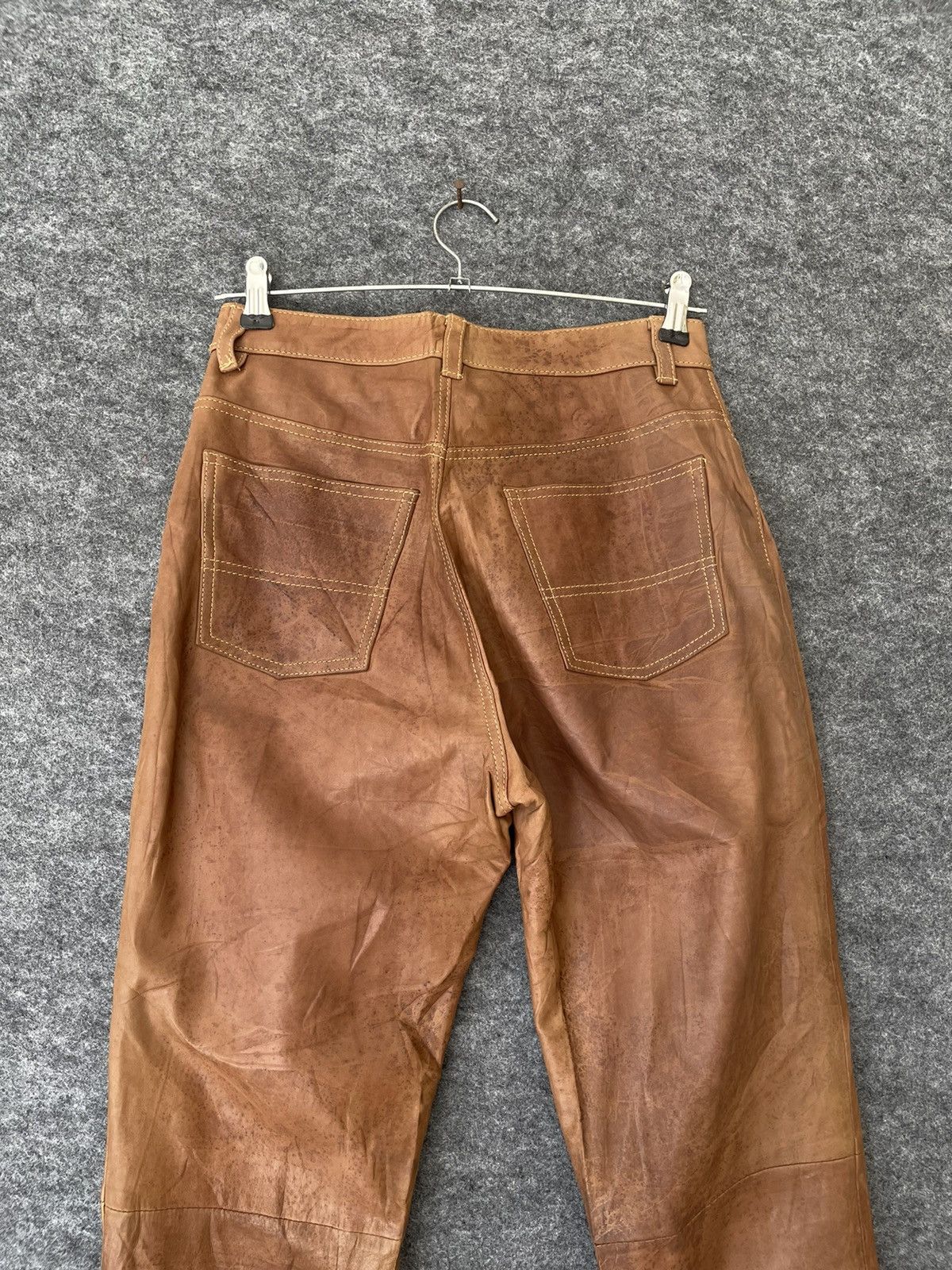 Polo Ralph Lauren VINTAGE LEATHER POLO JEANS RALPH LAUREN Size US 28 / EU 44 - 4 Thumbnail
