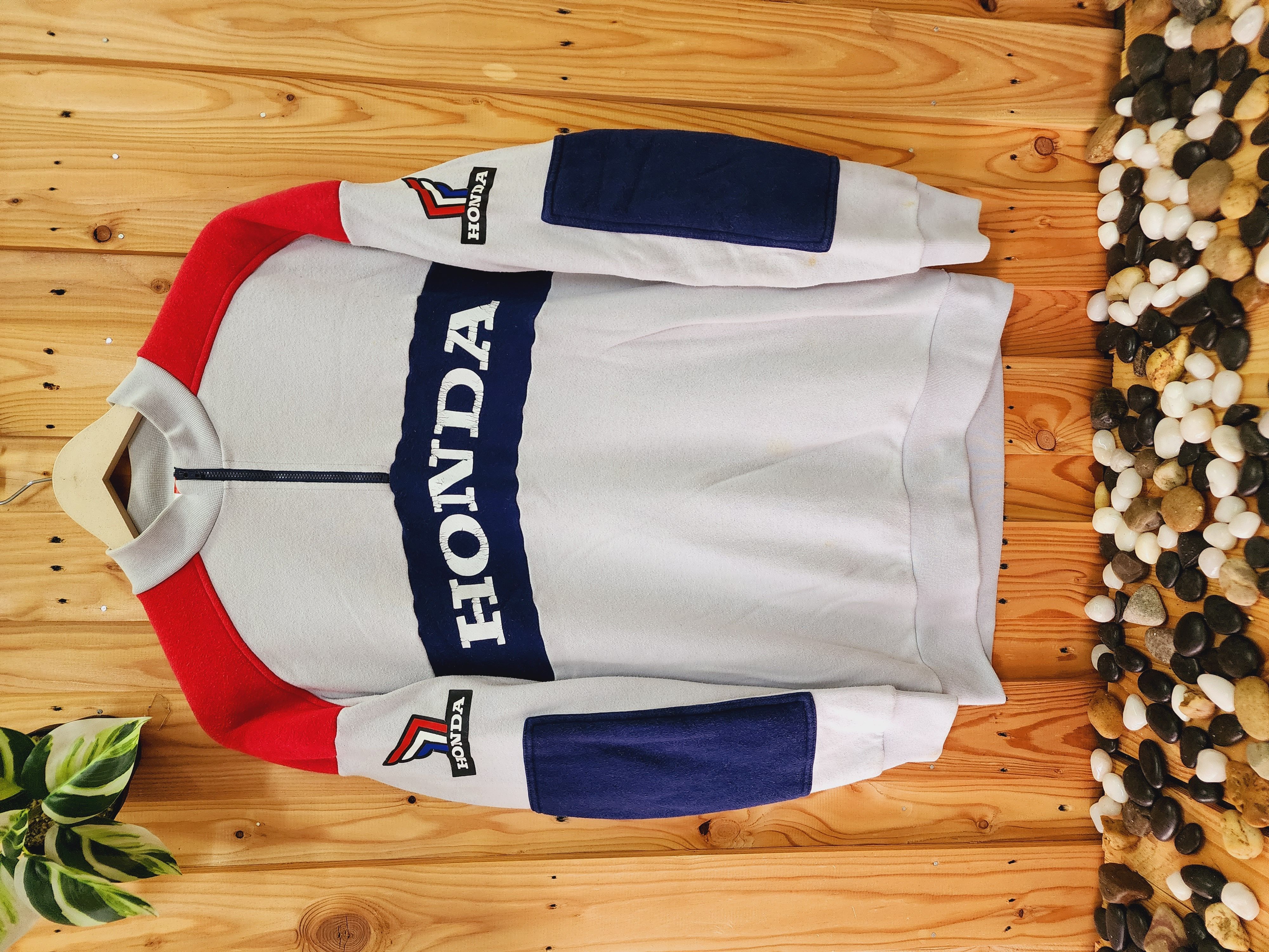 Pre-owned Honda X Racing Vintage Honda Half Zip Sweatshirt Crewneck In Multicolor