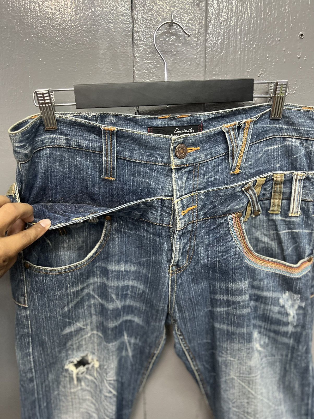 Japanese Brand DOMINATED HANDCRAFTED JEANS DOUBLEWAIST SIZE 34 Size US 34 / EU 50 - 7 Thumbnail
