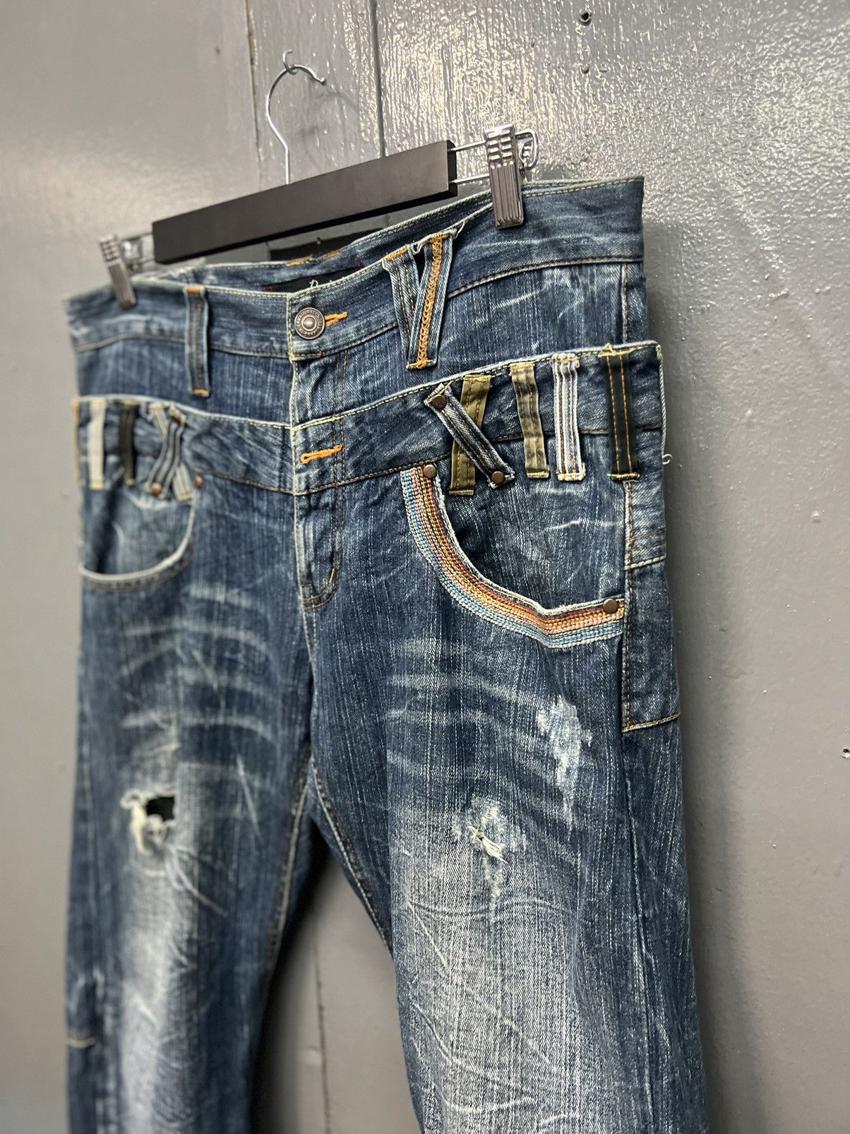 Japanese Brand DOMINATED HANDCRAFTED JEANS DOUBLEWAIST SIZE 34 Size US 34 / EU 50 - 6 Thumbnail