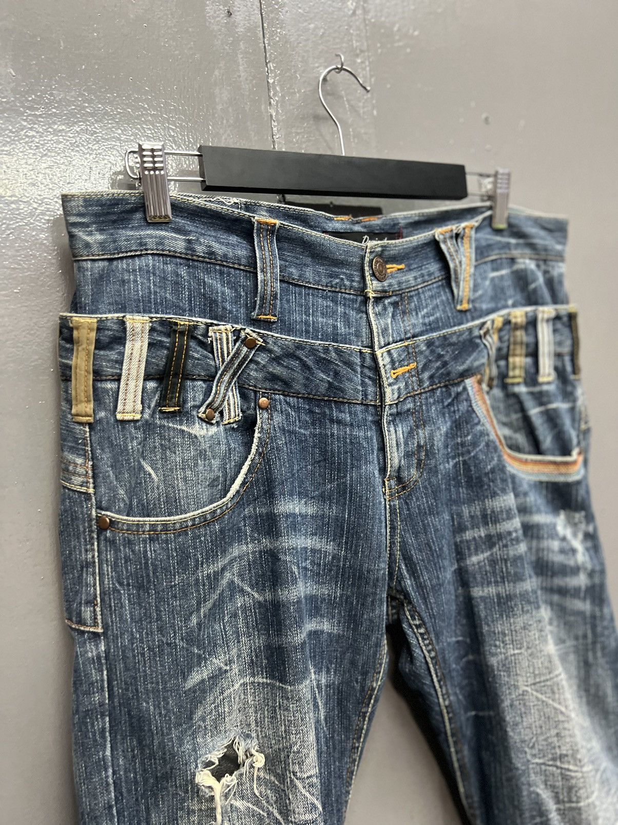 Japanese Brand DOMINATED HANDCRAFTED JEANS DOUBLEWAIST SIZE 34 Size US 34 / EU 50 - 4 Thumbnail