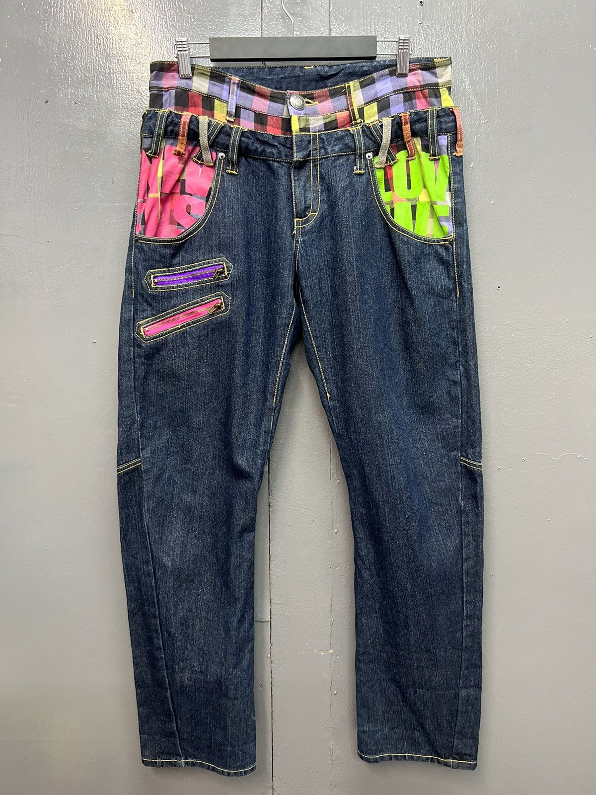Japanese Brand AVANTGARDE🔥DOUBLE WAIST JEANS SIZE 32 Size US 32 / EU 48 - 1 Thumbnail
