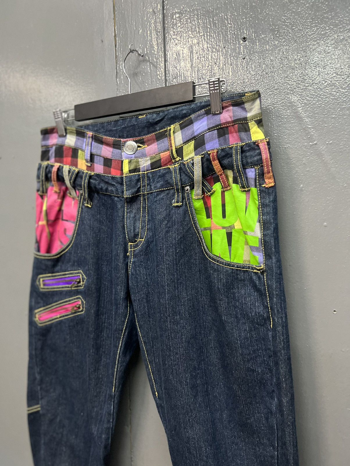 Japanese Brand AVANTGARDE🔥DOUBLE WAIST JEANS SIZE 32 Size US 32 / EU 48 - 5 Thumbnail