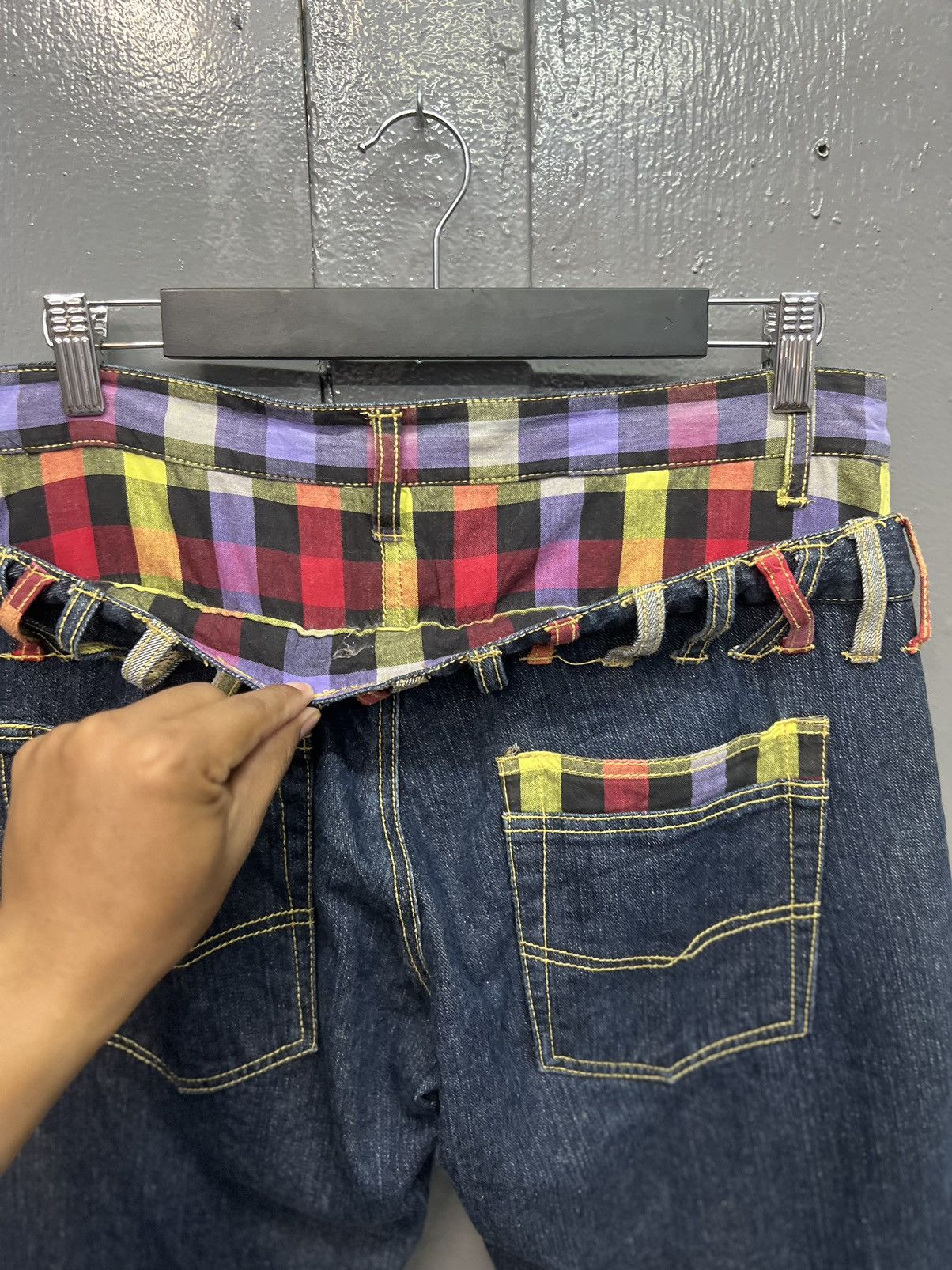 Japanese Brand AVANTGARDE🔥DOUBLE WAIST JEANS SIZE 32 Size US 32 / EU 48 - 11 Thumbnail