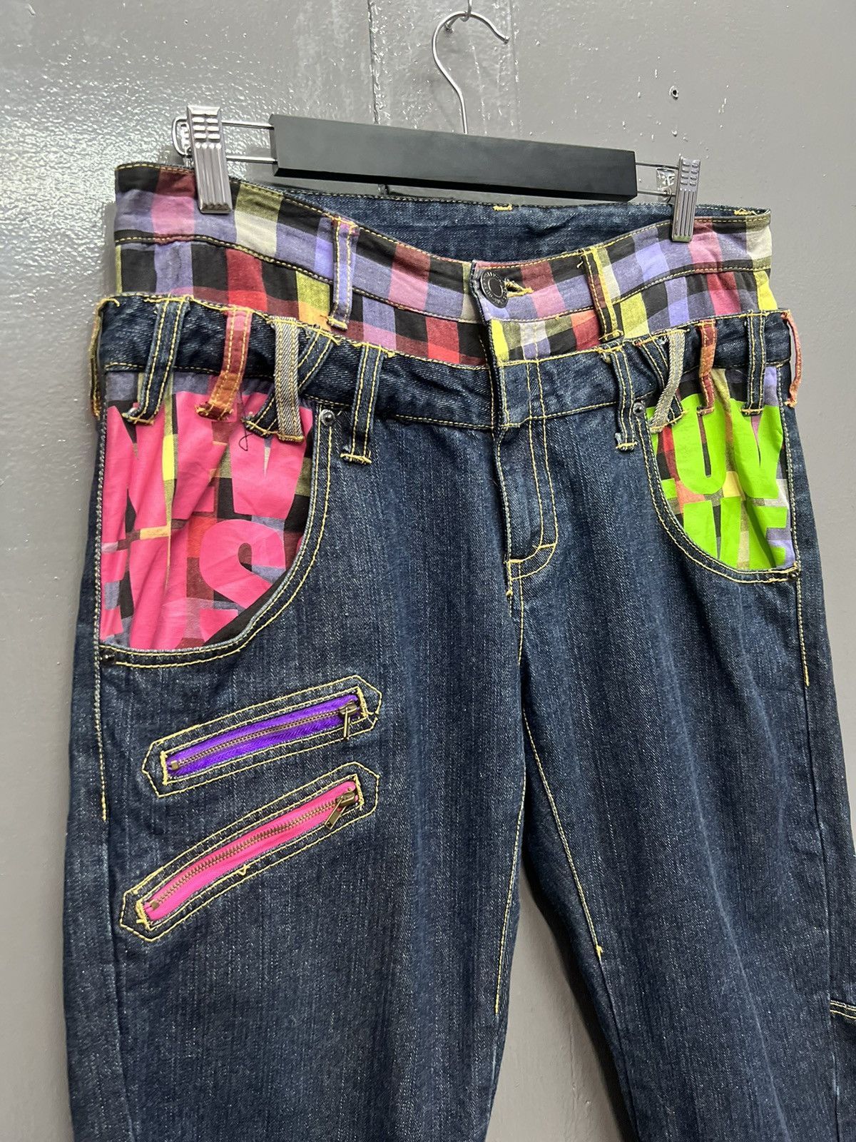 Japanese Brand AVANTGARDE🔥DOUBLE WAIST JEANS SIZE 32 Size US 32 / EU 48 - 4 Thumbnail