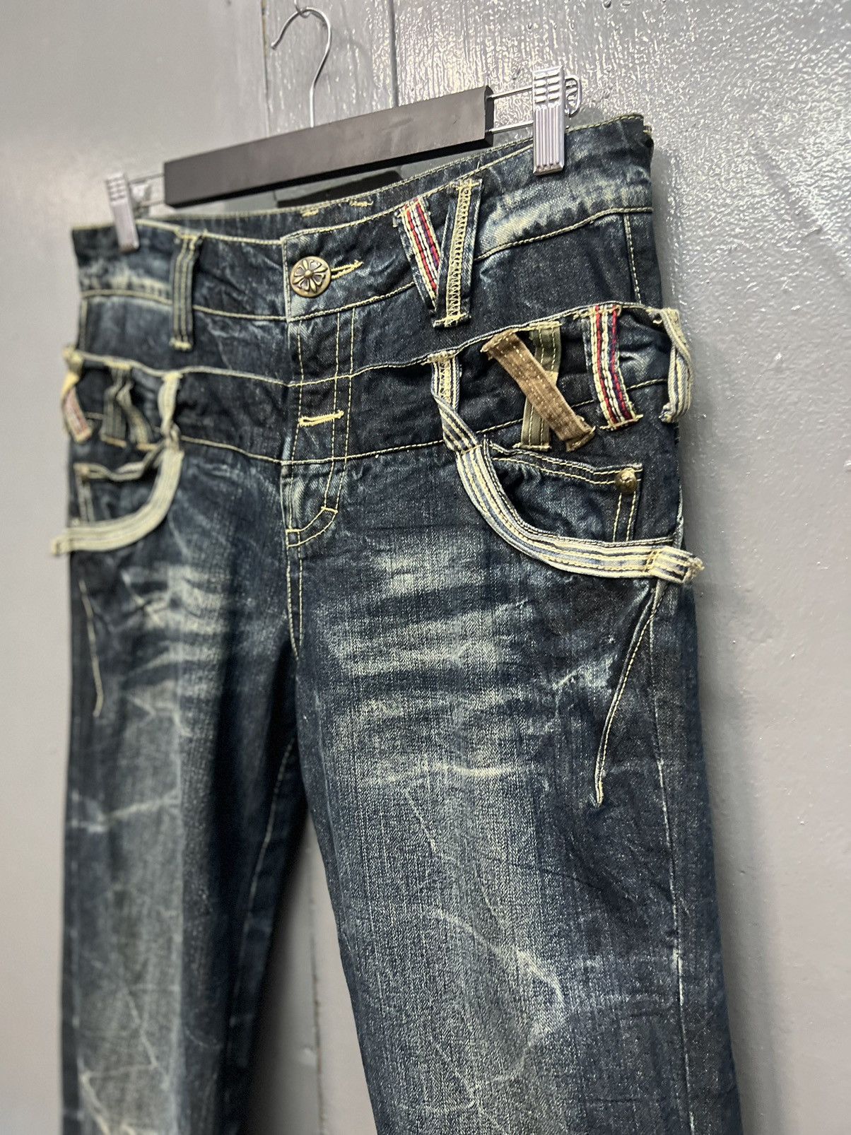 Japanese Brand STREET FASHION🔥SORRIDERE DOUBLE WAIST JEANS SIZE 31 Size US 31 - 6 Thumbnail