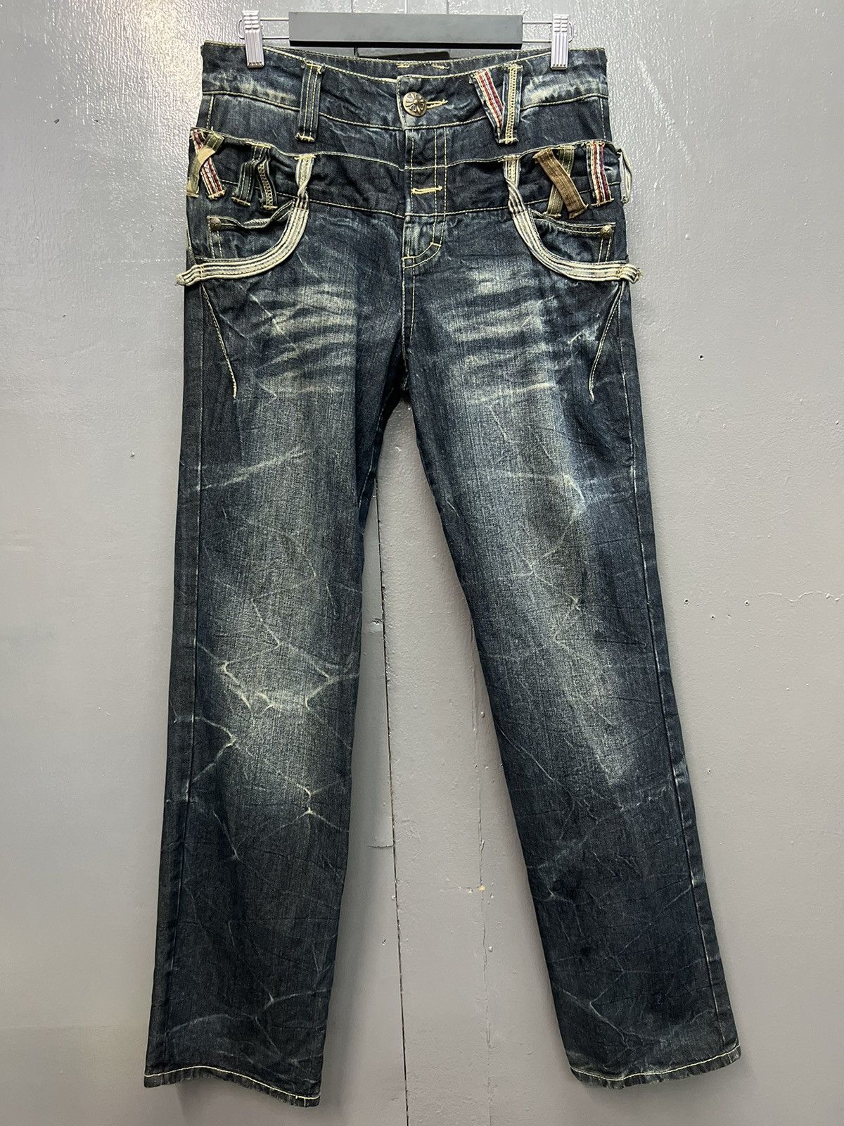 Japanese Brand STREET FASHION🔥SORRIDERE DOUBLE WAIST JEANS SIZE 31 Size US 31 - 1 Thumbnail
