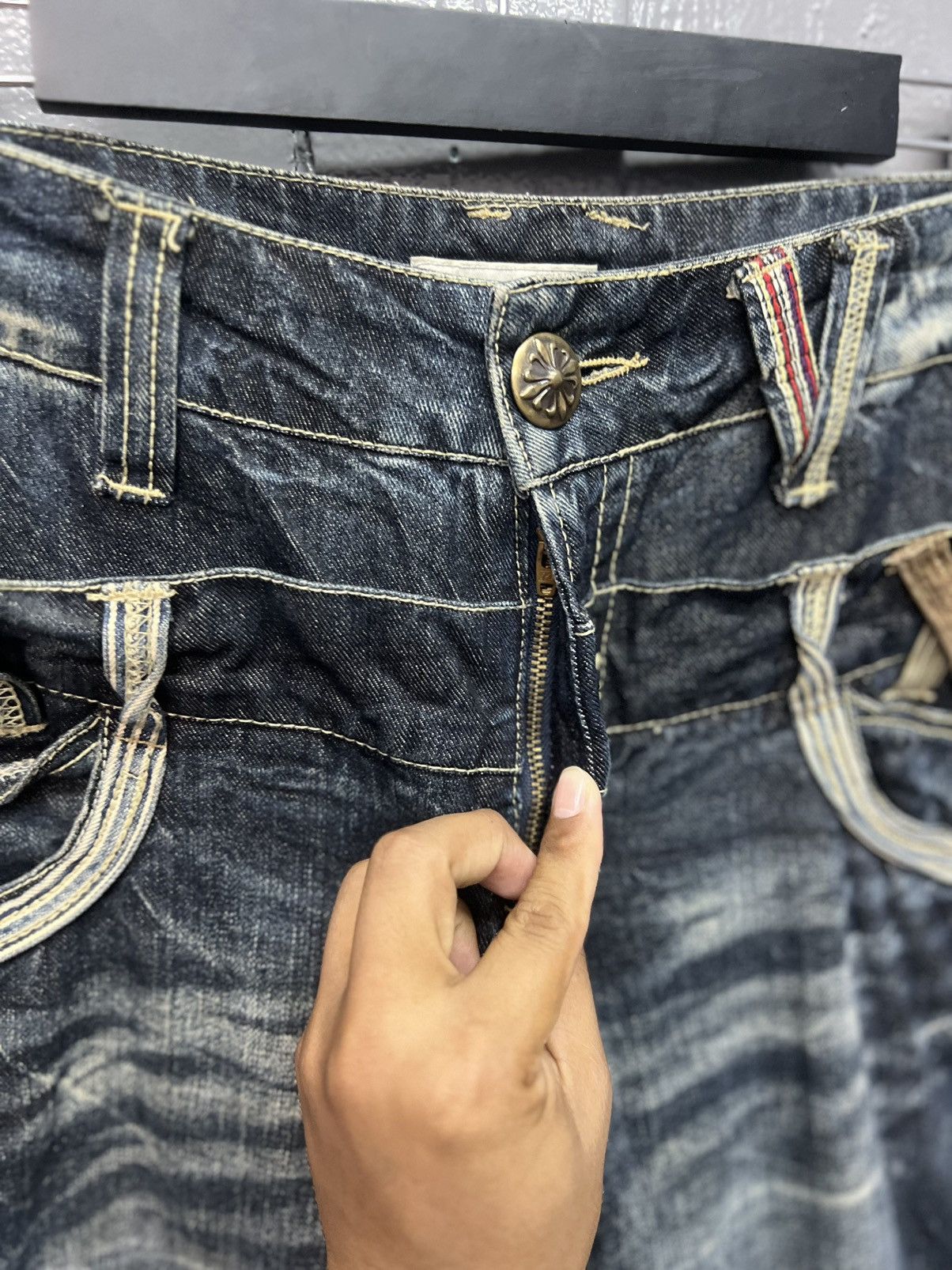 Japanese Brand STREET FASHION🔥SORRIDERE DOUBLE WAIST JEANS SIZE 31 Size US 31 - 7 Thumbnail